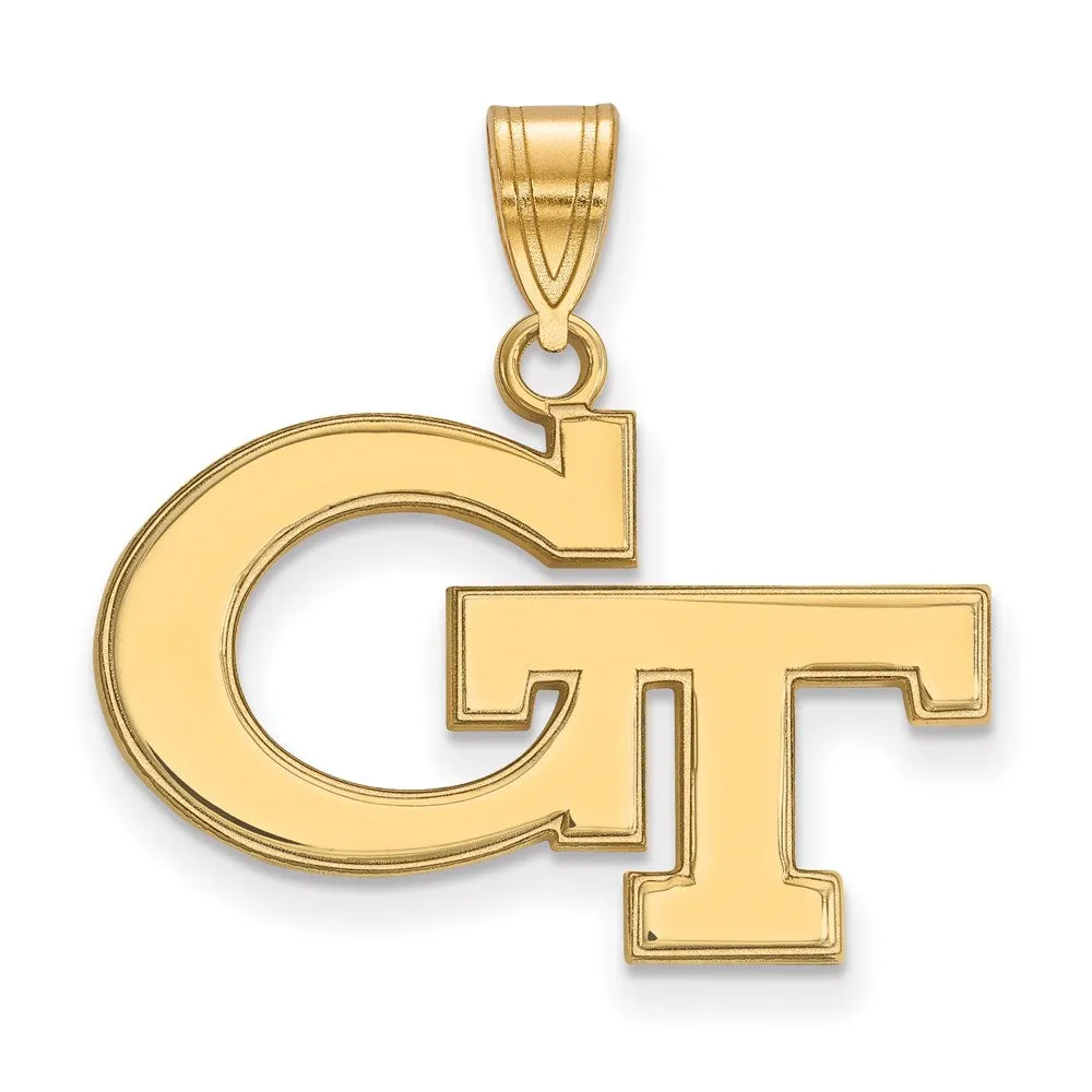 14k Gold Georgia Institute of Technology Medium Pendant