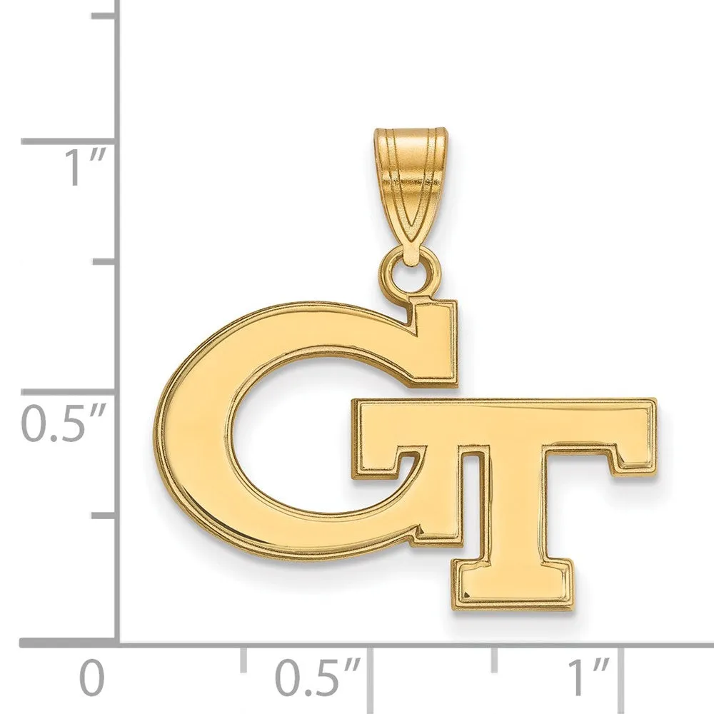 14k Gold Georgia Institute of Technology Medium Pendant