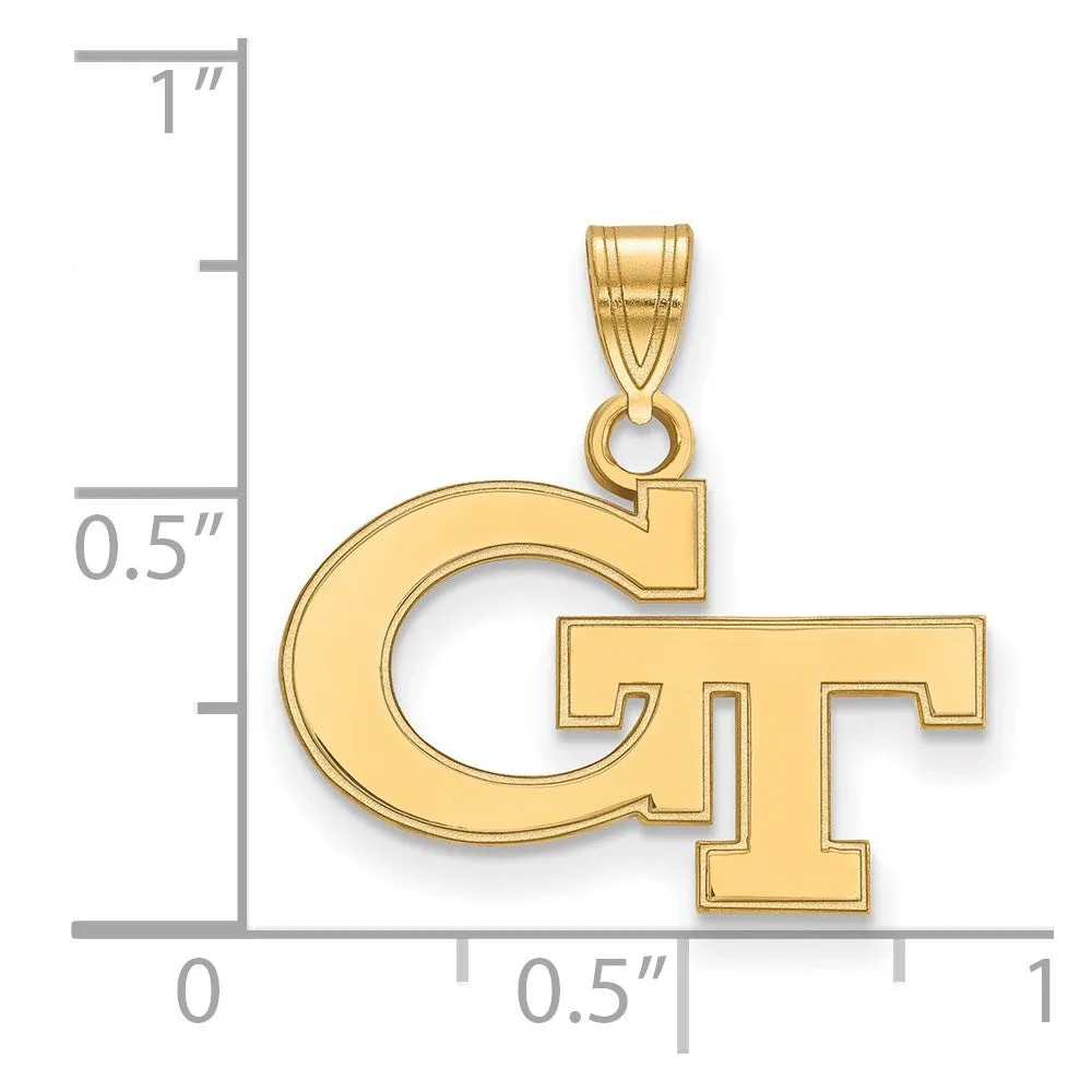14k Gold Georgia Institute of Technology Small Pendant