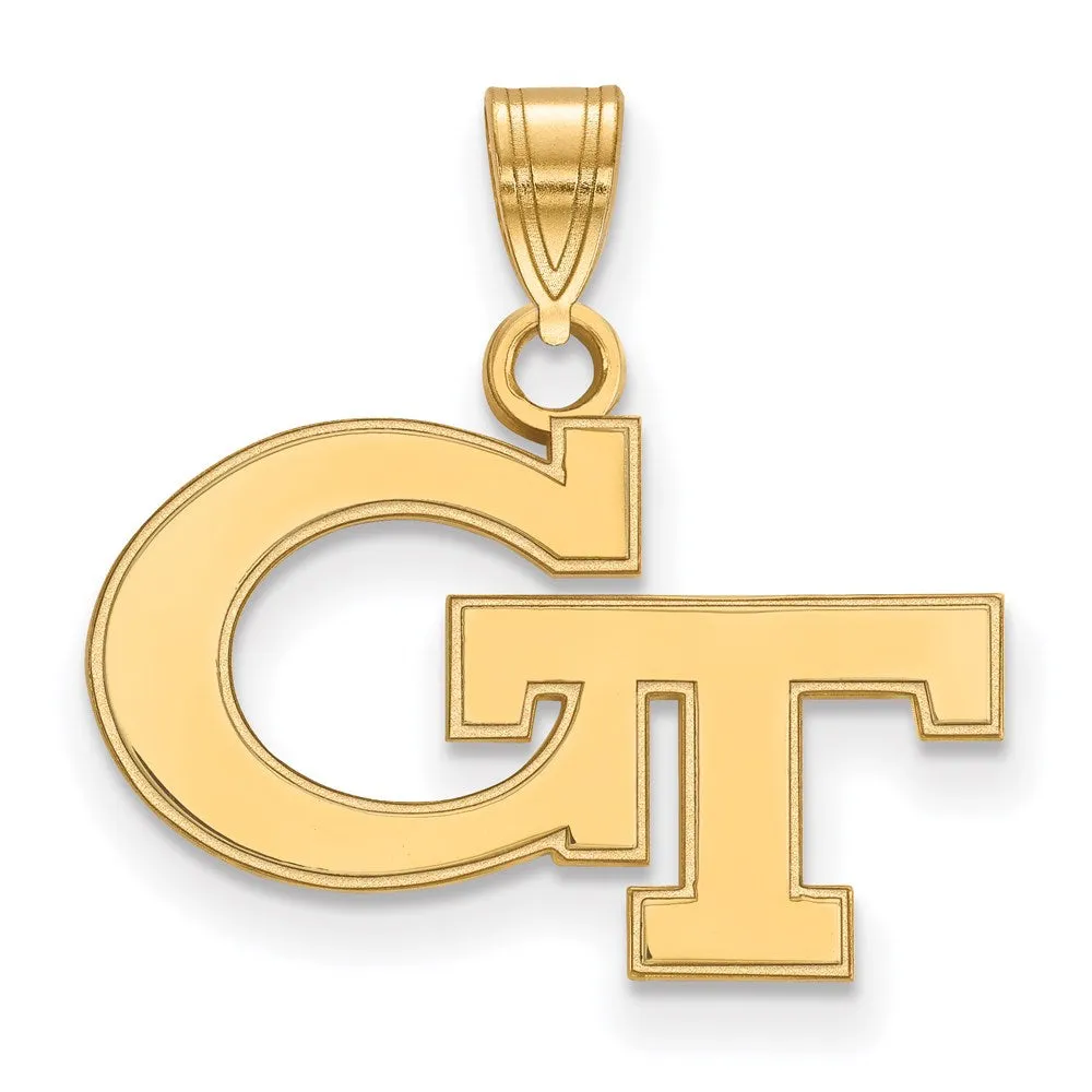 14k Gold Georgia Institute of Technology Small Pendant