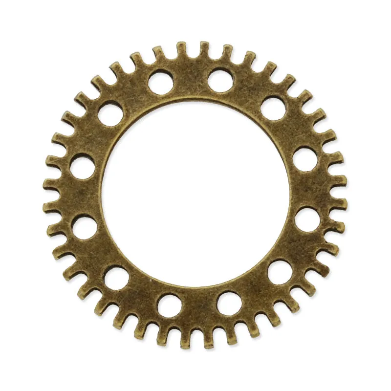 20mm Antique Bronze Metal Steampunk,Gear Charms Connector for Gear Jewelry,50 picecs/lot