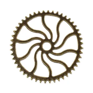 20mm Antique Bronze Metal Steampunk,Gear Charms Connector for Gear Jewelry,50 picecs/lot