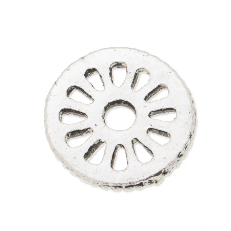 20PCS 15mm Antique Silver Metal Steampunk, Gear Charms Connector for Gear Jewelry