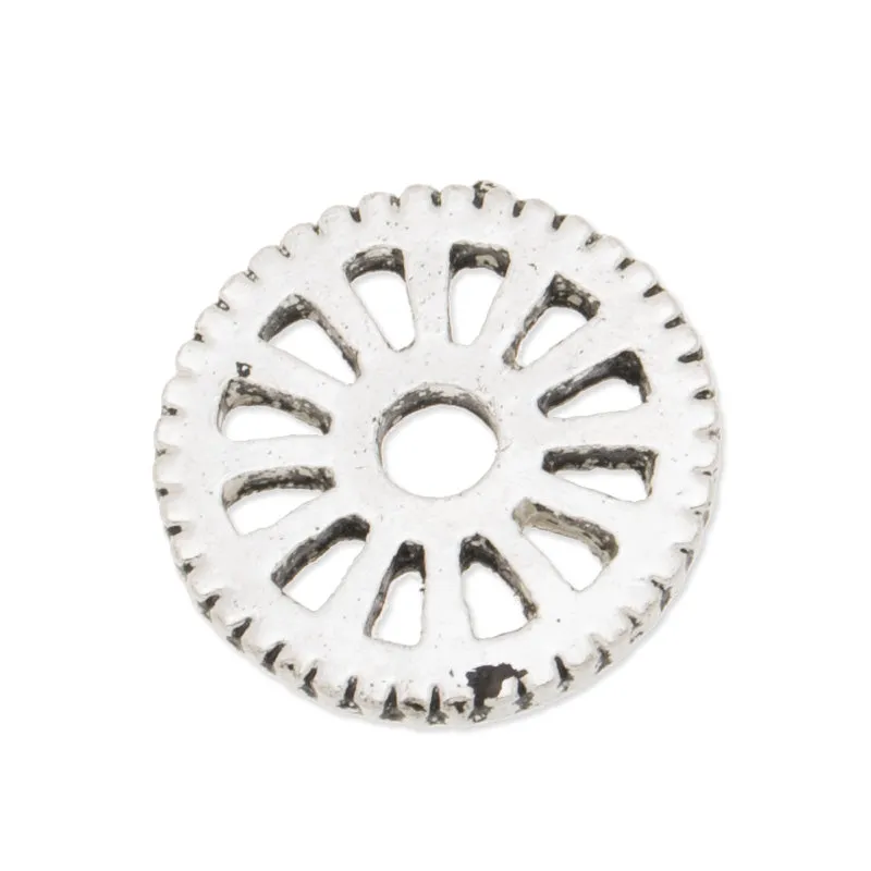 20PCS 15mm Antique Silver Metal Steampunk, Gear Charms Connector for Gear Jewelry