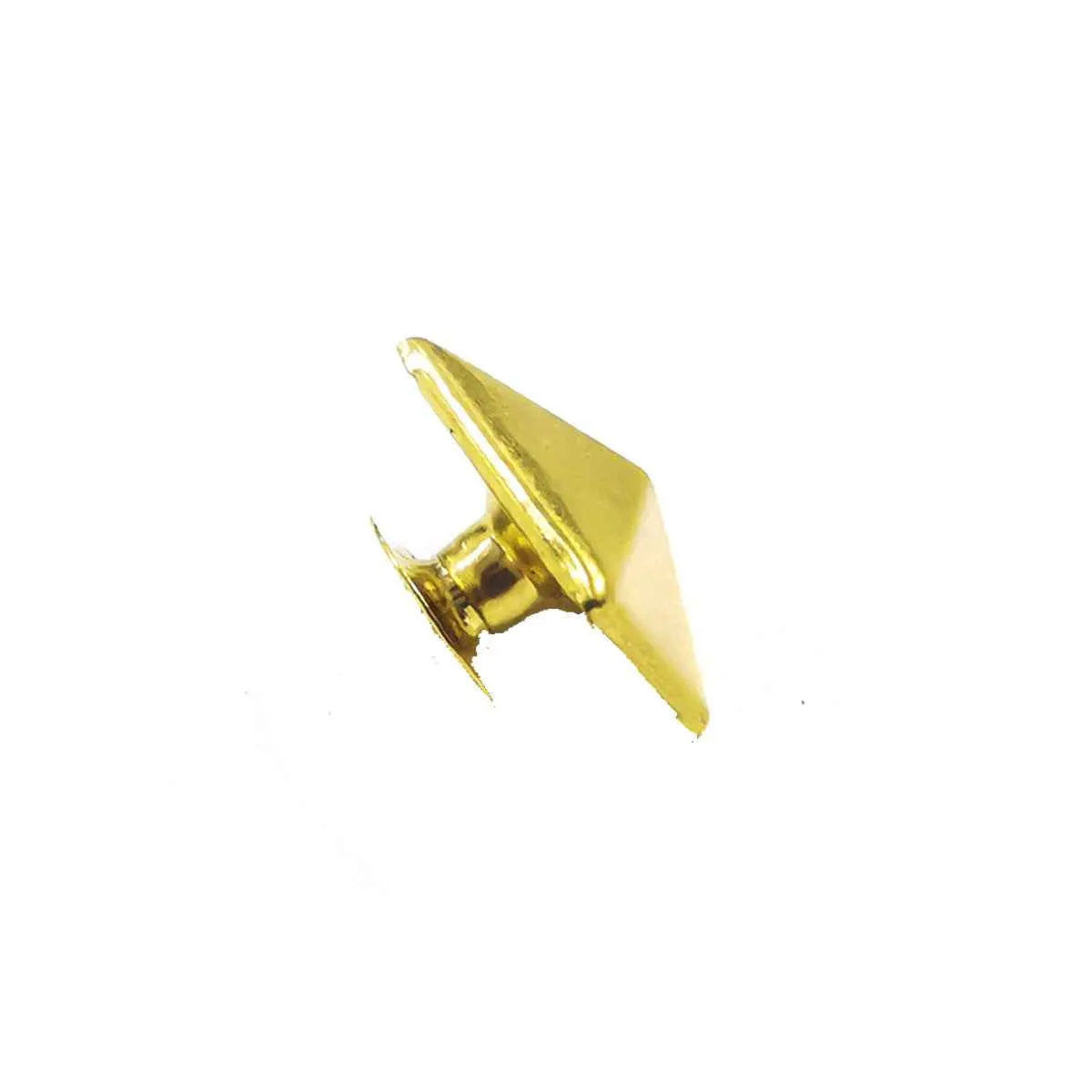 6-12mm Brass Pyramid Stud Rivets Decorative Metal Buttons 120 Pack