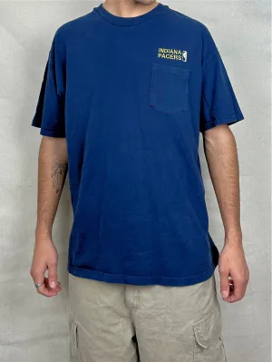 90's Indiana Pacers NBA Embroidered Vintage T-Shirt Size XL