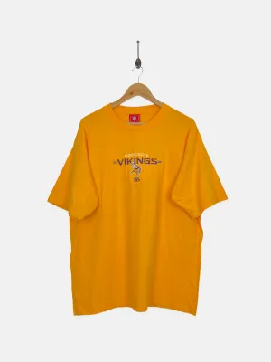 90's Minnesota Vikings NFL Embroidered Vintage T-Shirt Size XL