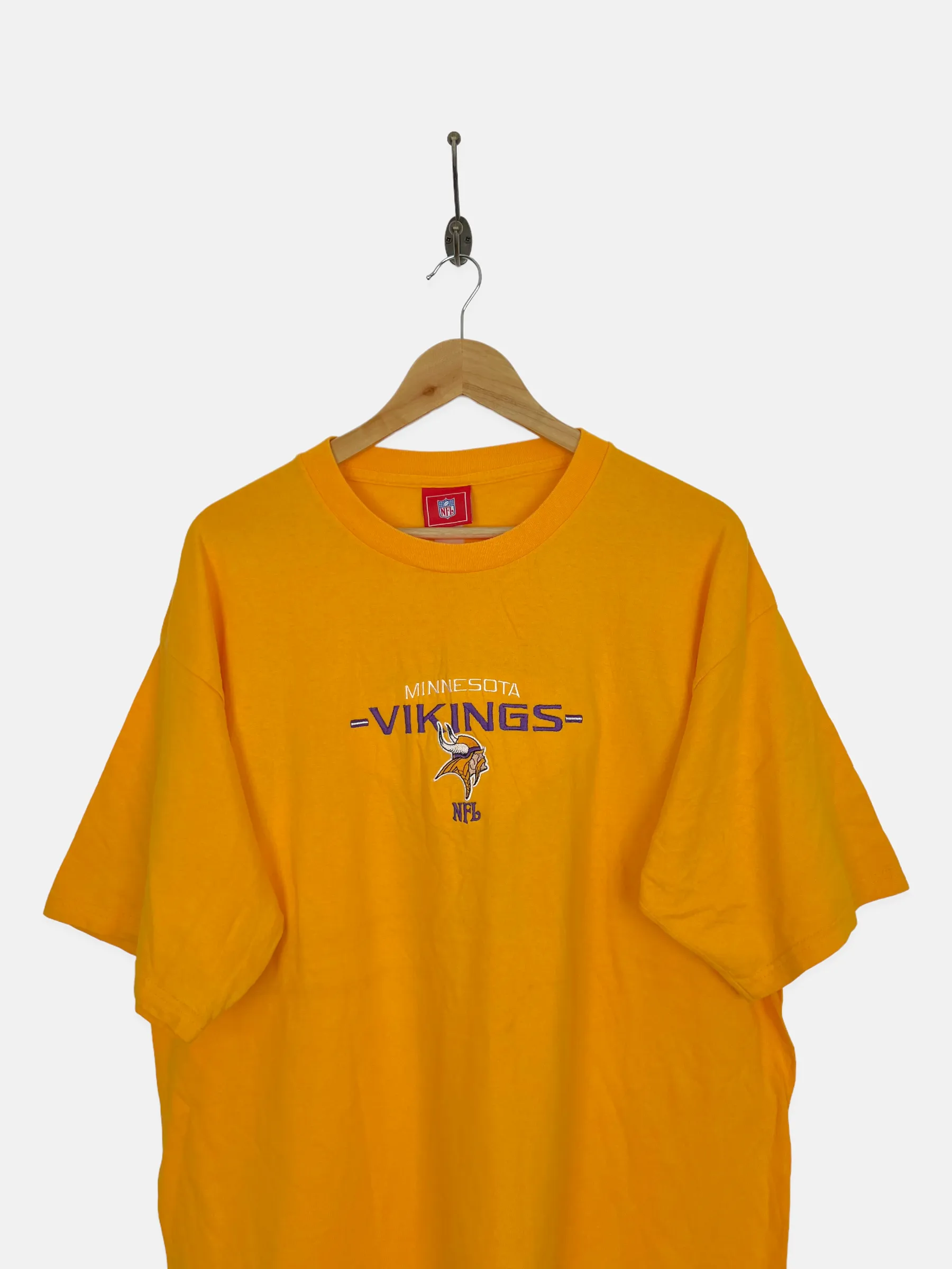 90's Minnesota Vikings NFL Embroidered Vintage T-Shirt Size XL