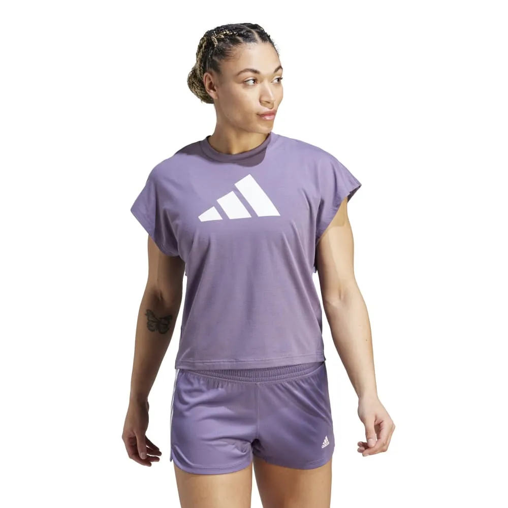 Adidas Womens Train Icons Logo Tee