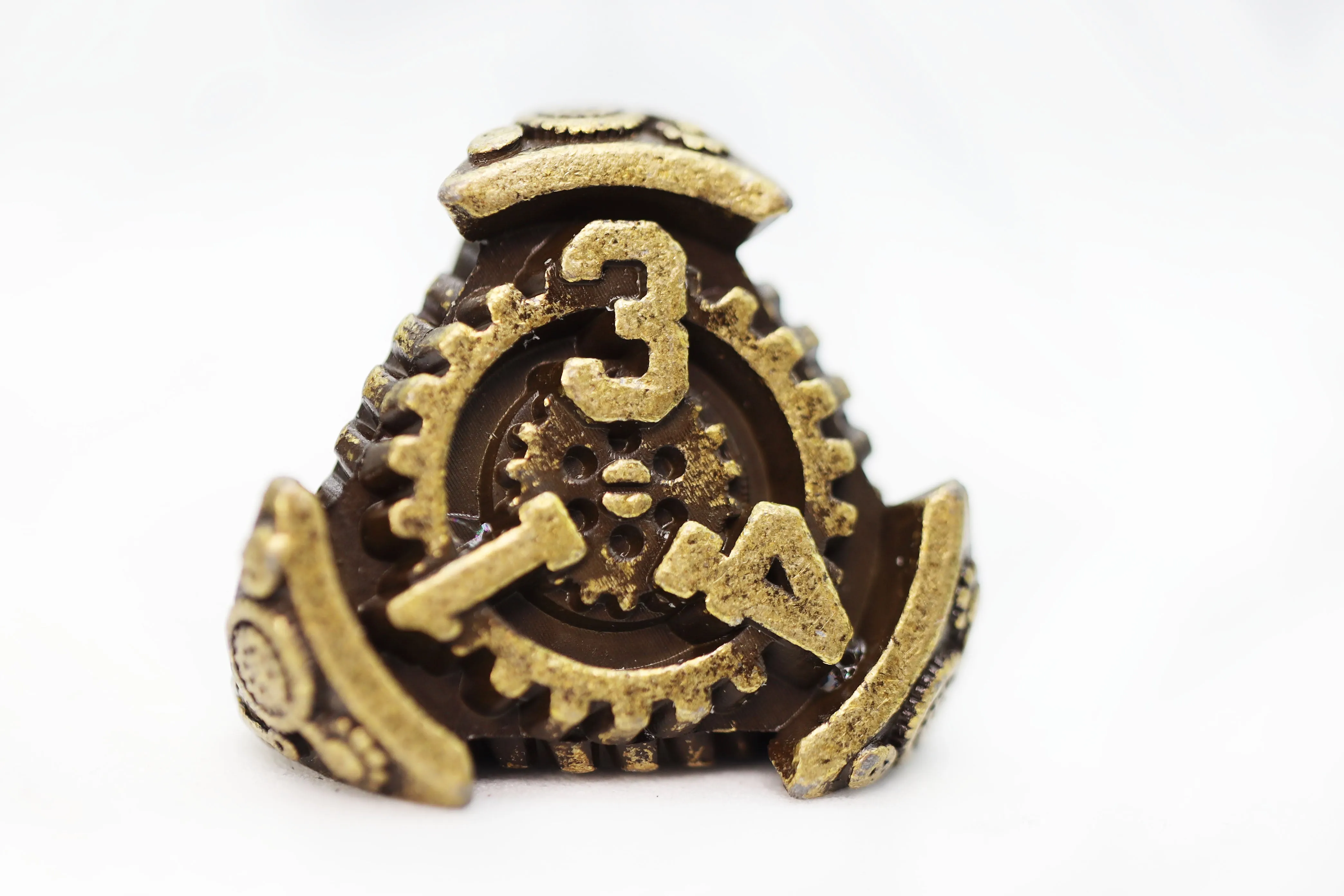 Airship Gears: Brazen Bulkhead - Metal RPG Dice Set