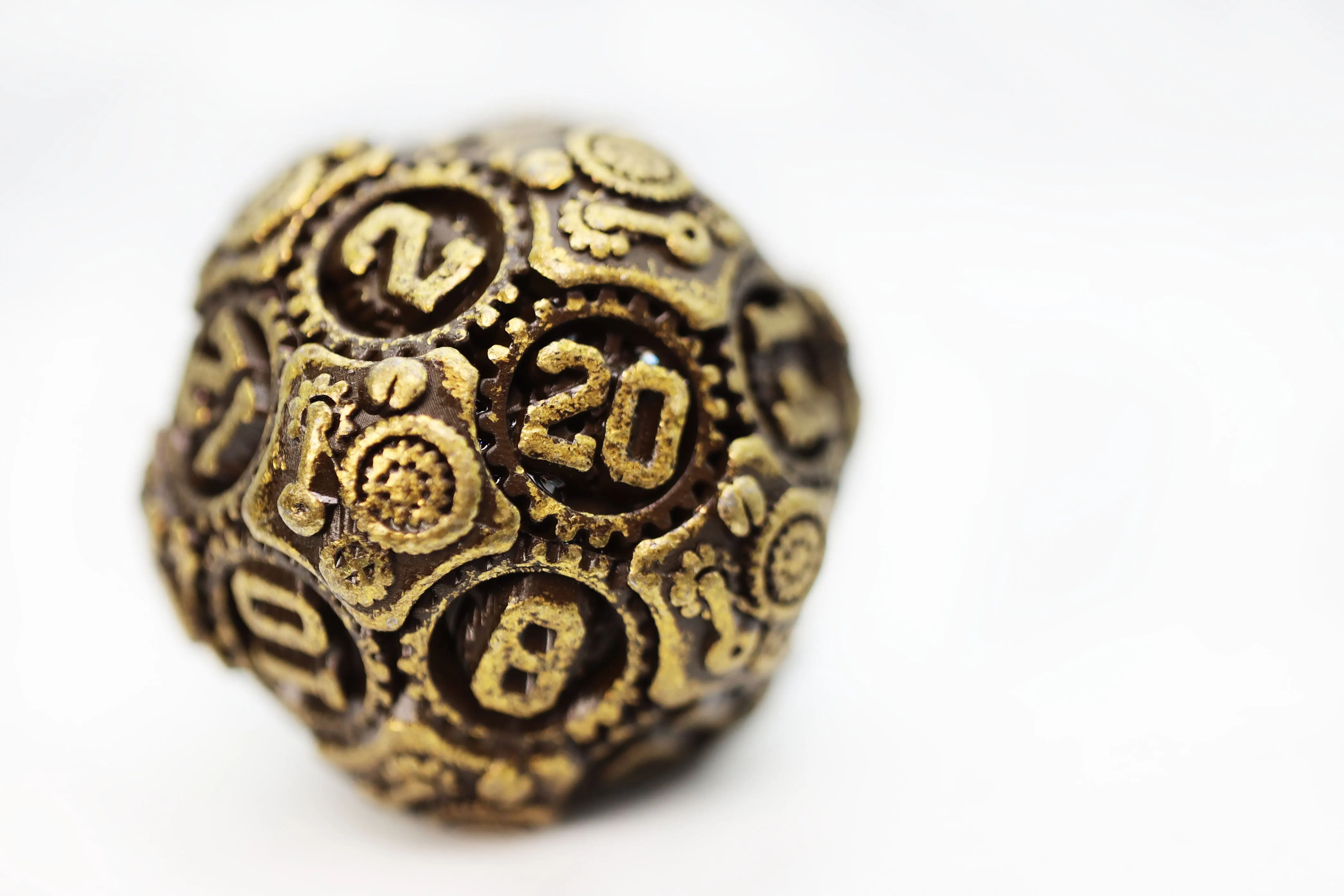 Airship Gears: Brazen Bulkhead - Metal RPG Dice Set