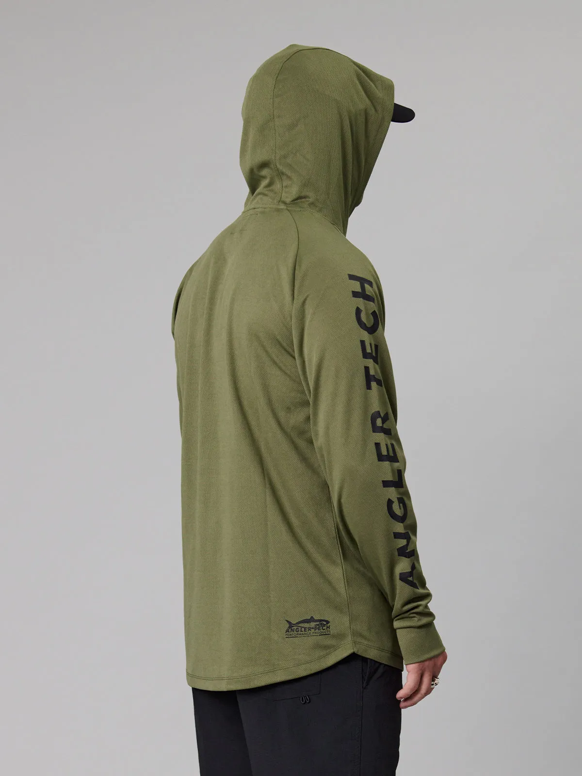 ANGLER TECH UPF40 HOOD - LICHEN