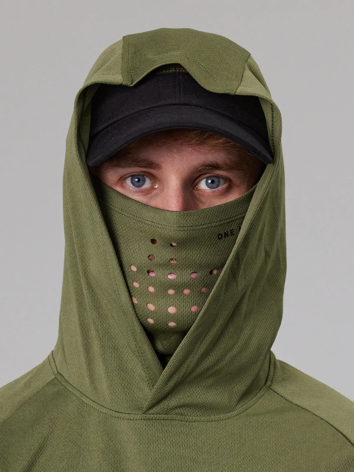 ANGLER TECH UPF40 HOOD - LICHEN