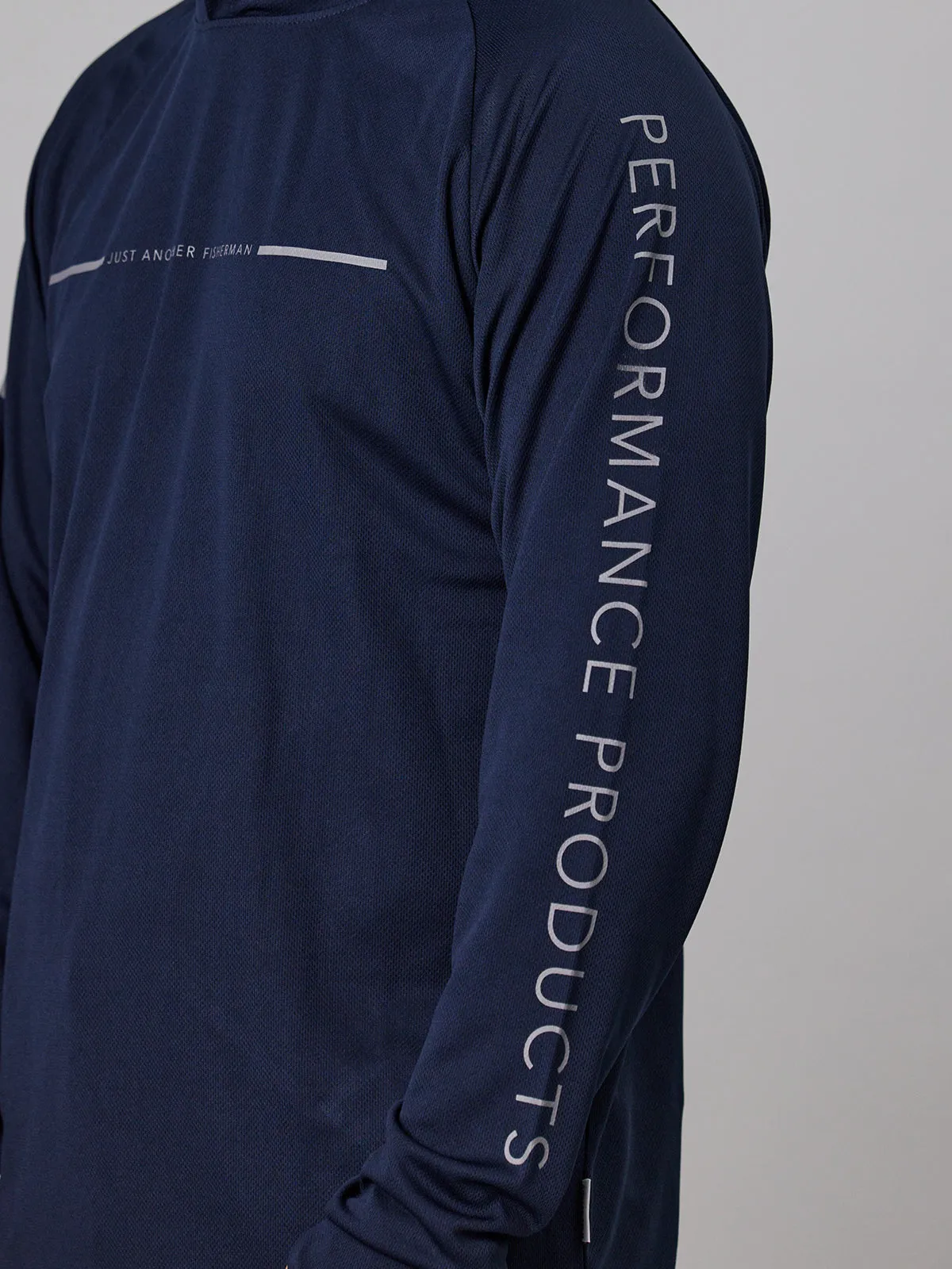 ANGLER TECH UPF40 HOOD - NAVY