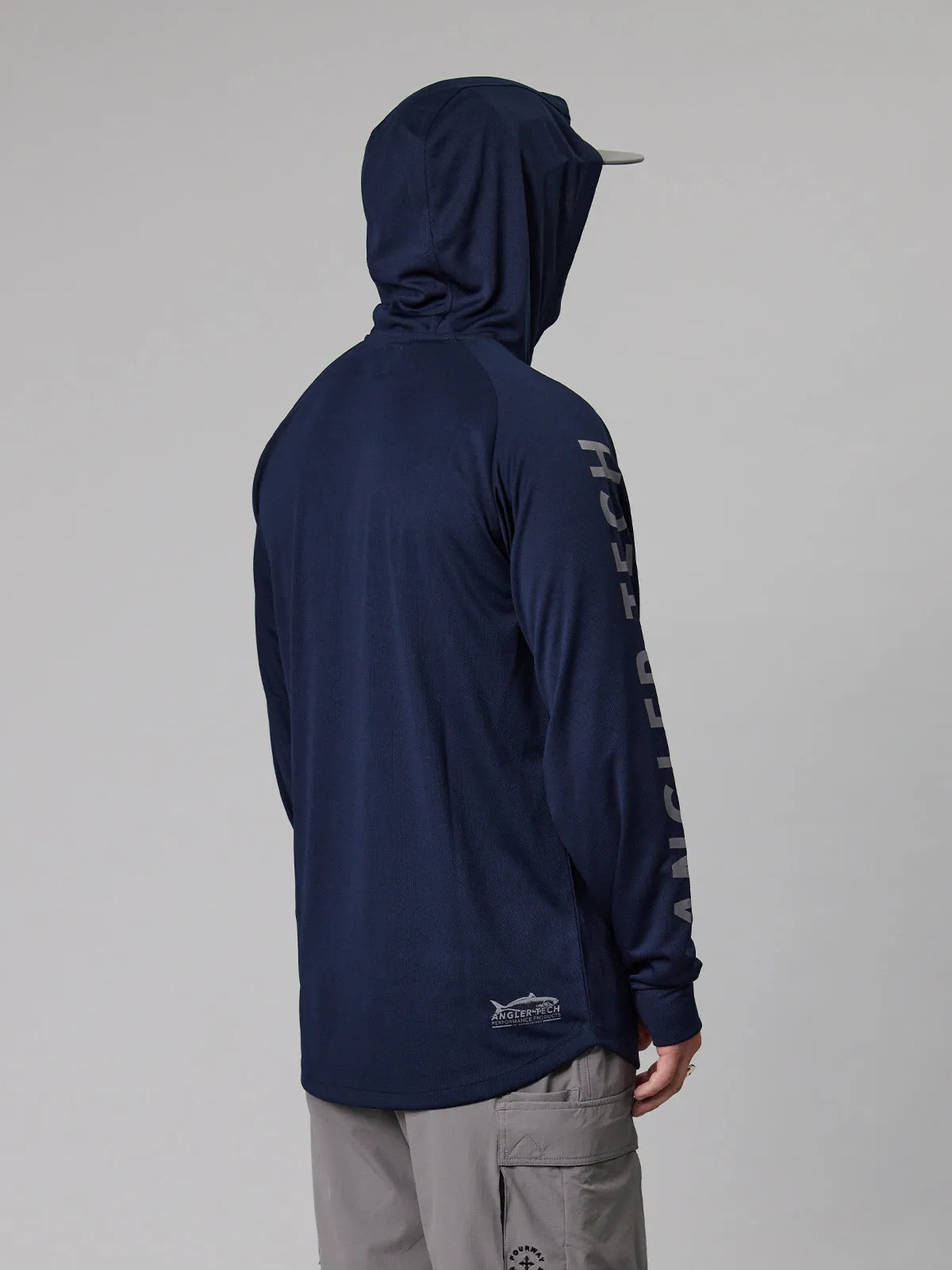 ANGLER TECH UPF40 HOOD - NAVY