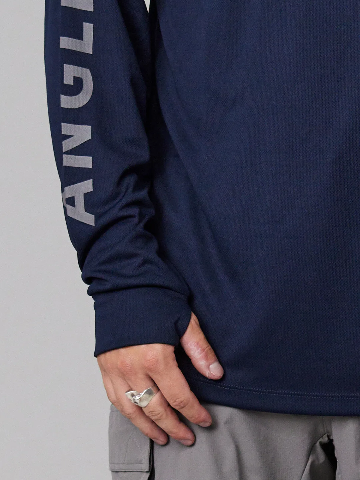ANGLER TECH UPF40 HOOD - NAVY
