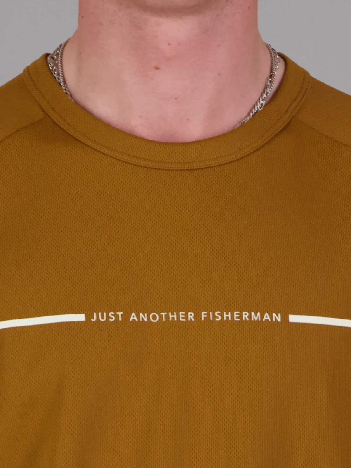 ANGLER TECH UPF40 LS TEE - HAVANA