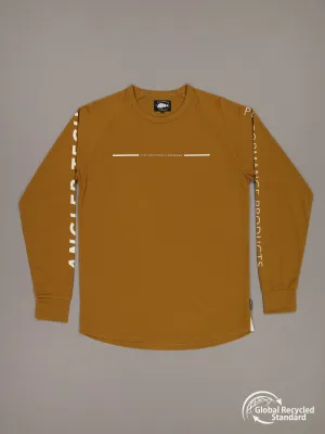 ANGLER TECH UPF40 LS TEE - HAVANA