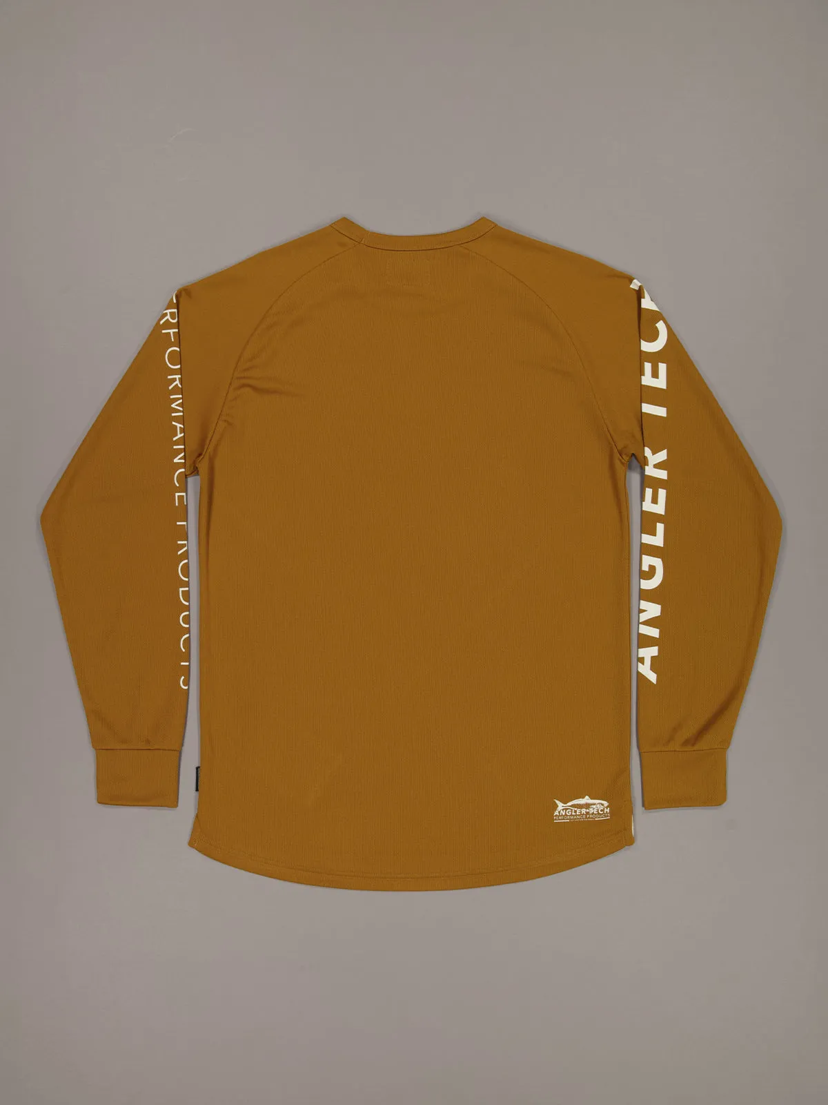 ANGLER TECH UPF40 LS TEE - HAVANA