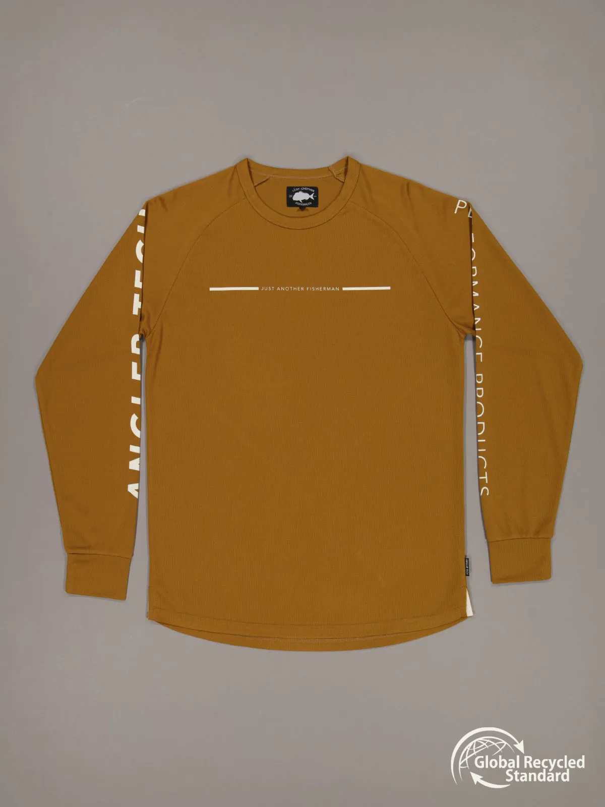 ANGLER TECH UPF40 LS TEE - HAVANA