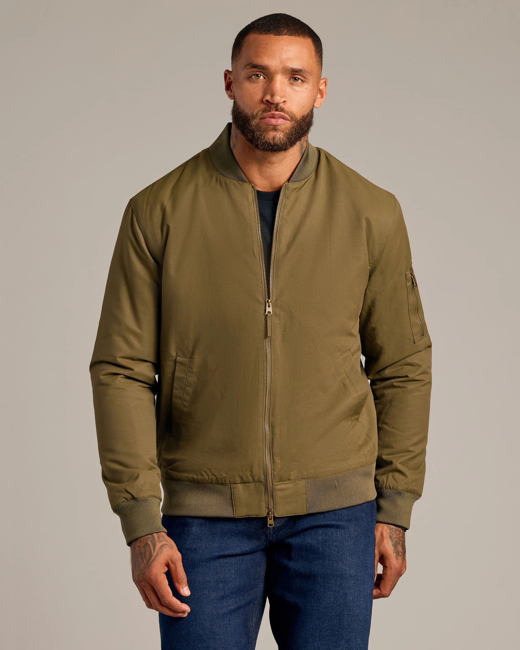 Army Green Bomber Jacket
