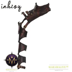 Authentic Steampunk Leather Arm Armor for Costumes
