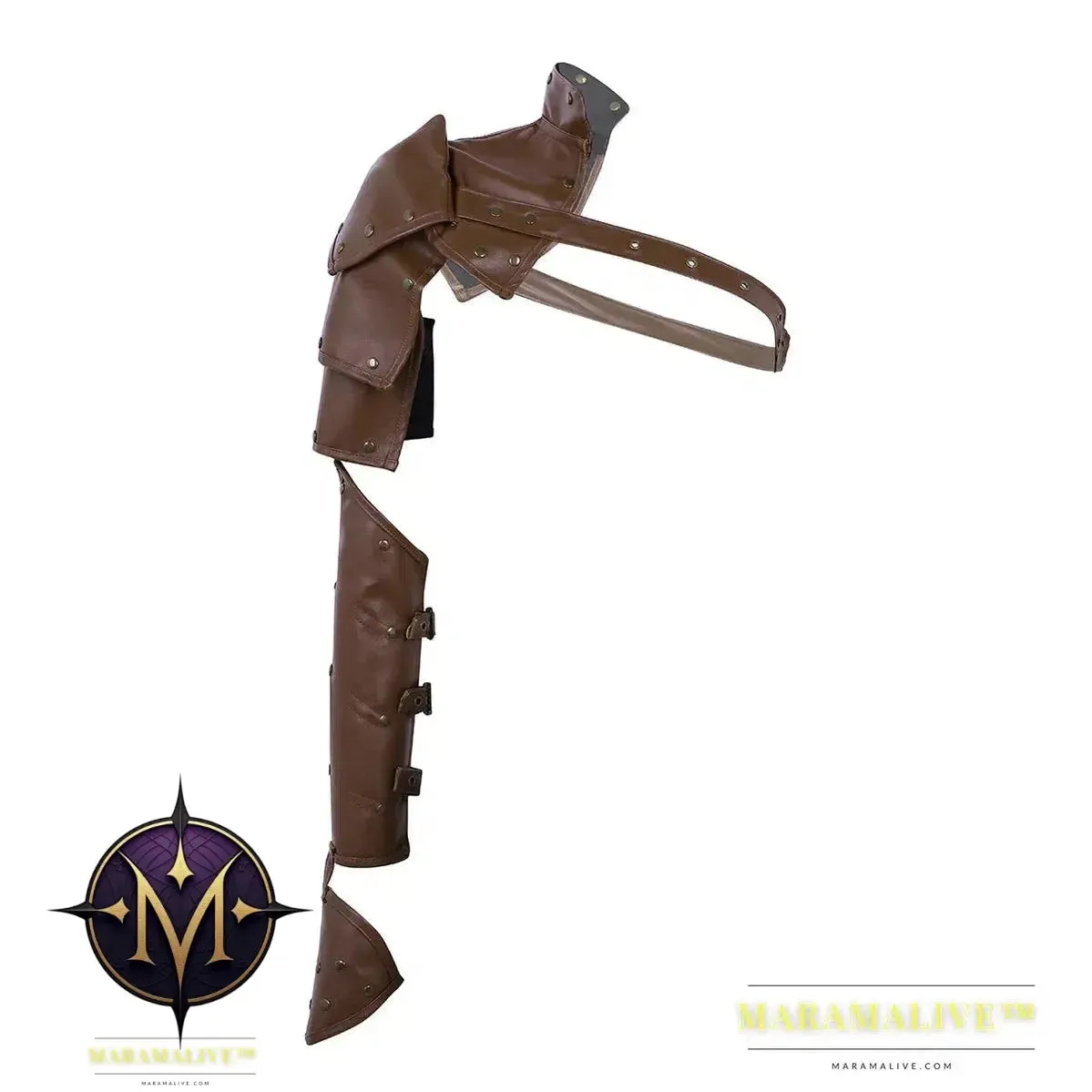 Authentic Steampunk Leather Arm Armor for Costumes