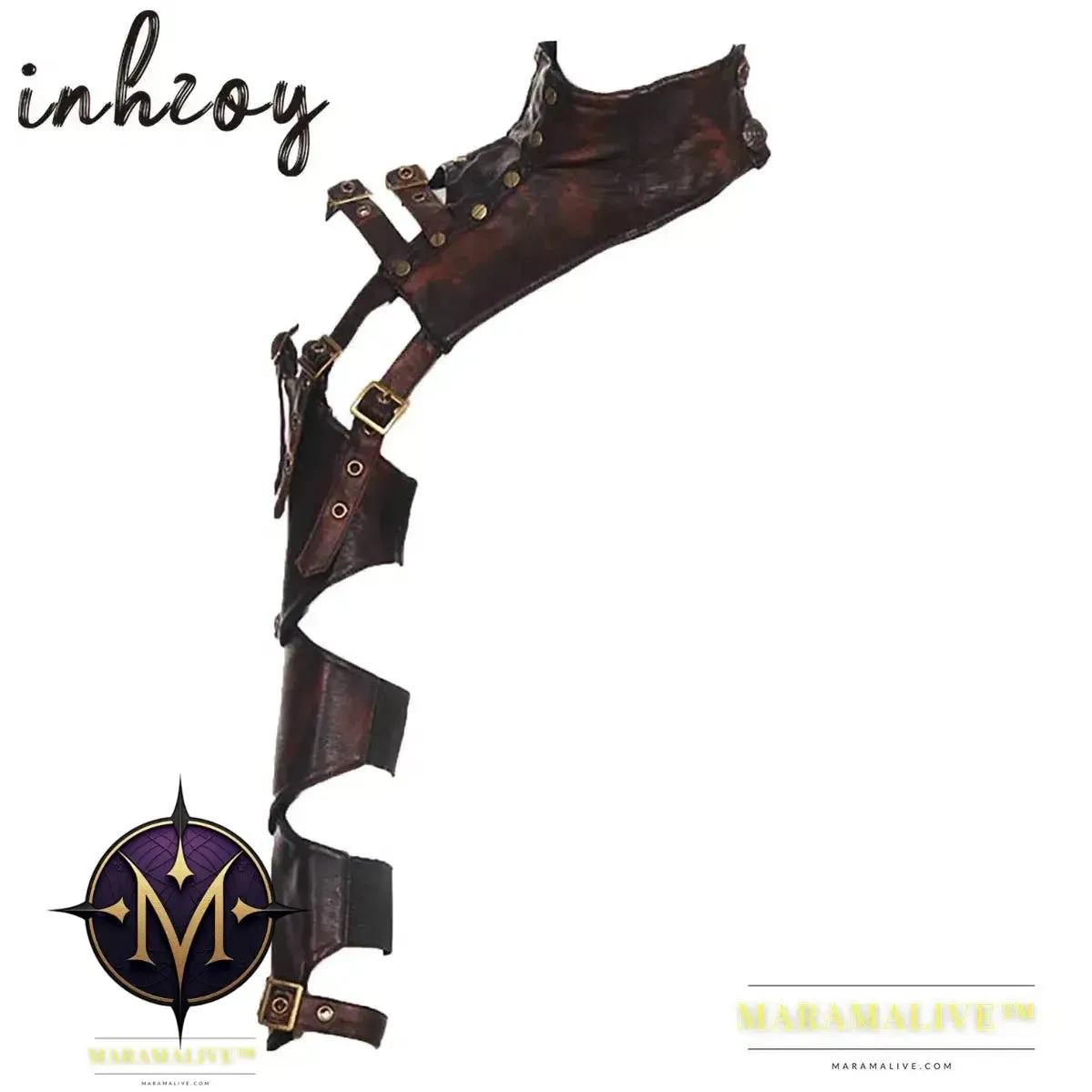 Authentic Steampunk Leather Arm Armor for Costumes