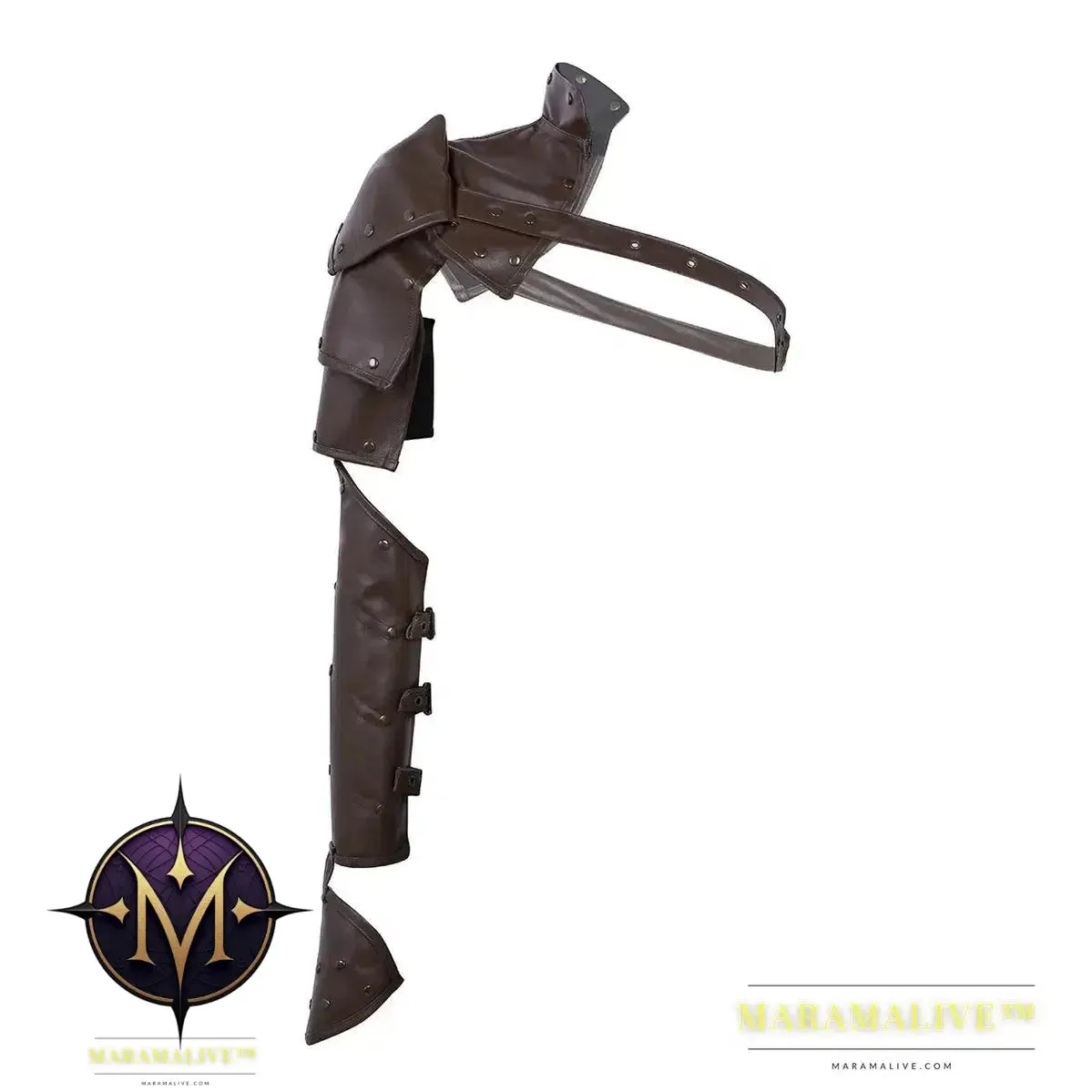 Authentic Steampunk Leather Arm Armor for Costumes