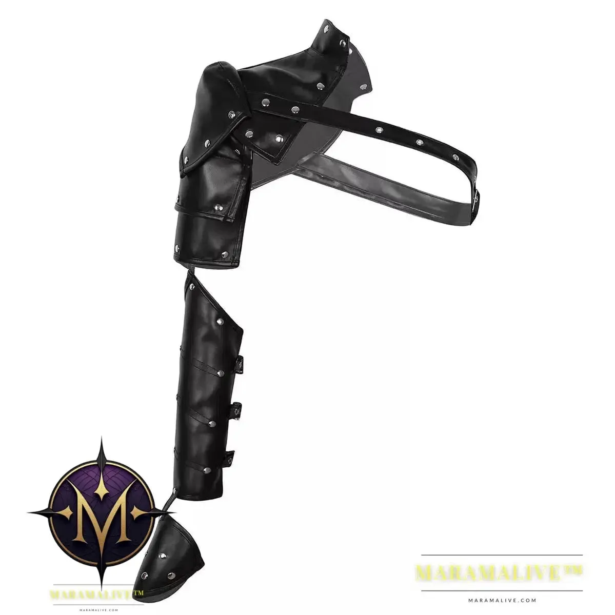 Authentic Steampunk Leather Arm Armor for Costumes