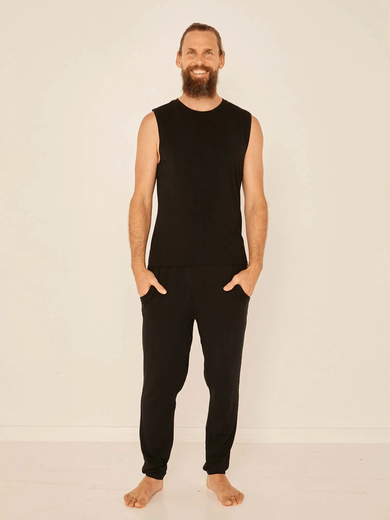 Bamboo Men's Essential Pants - Black