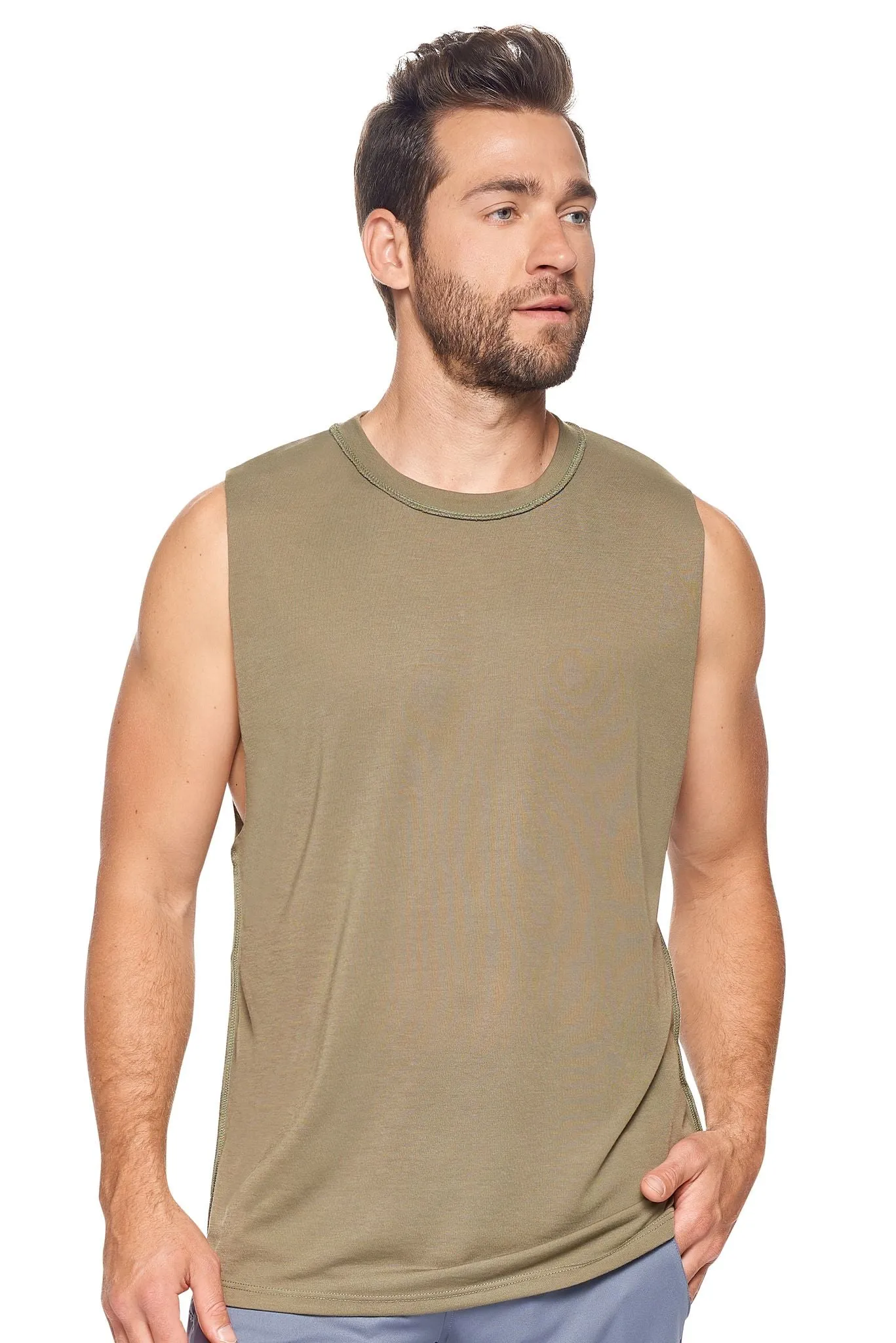 BE820 Siro™ Raw Edge Muscle Tee