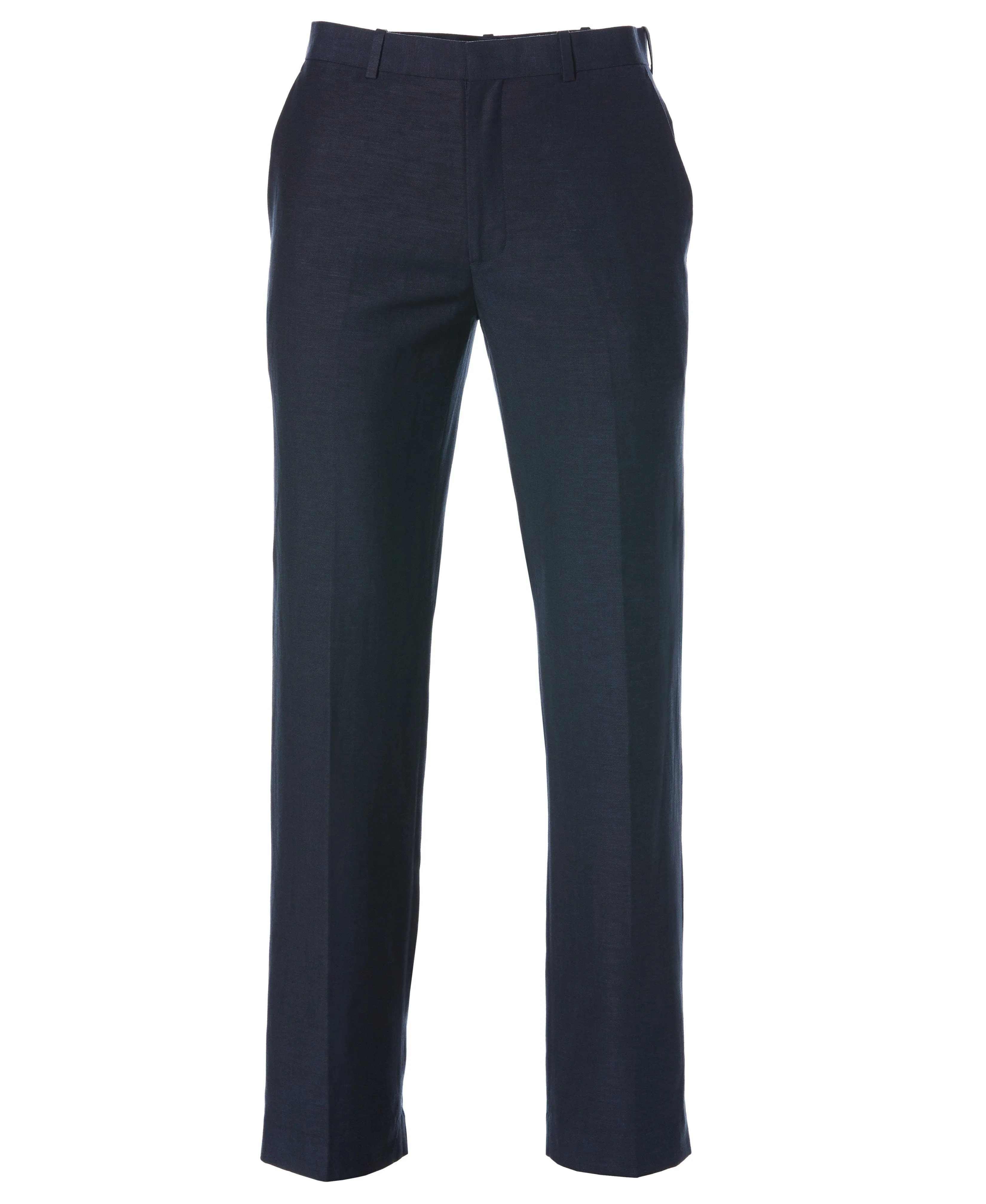 Big & Tall Linen-Blend Flat Front Pants