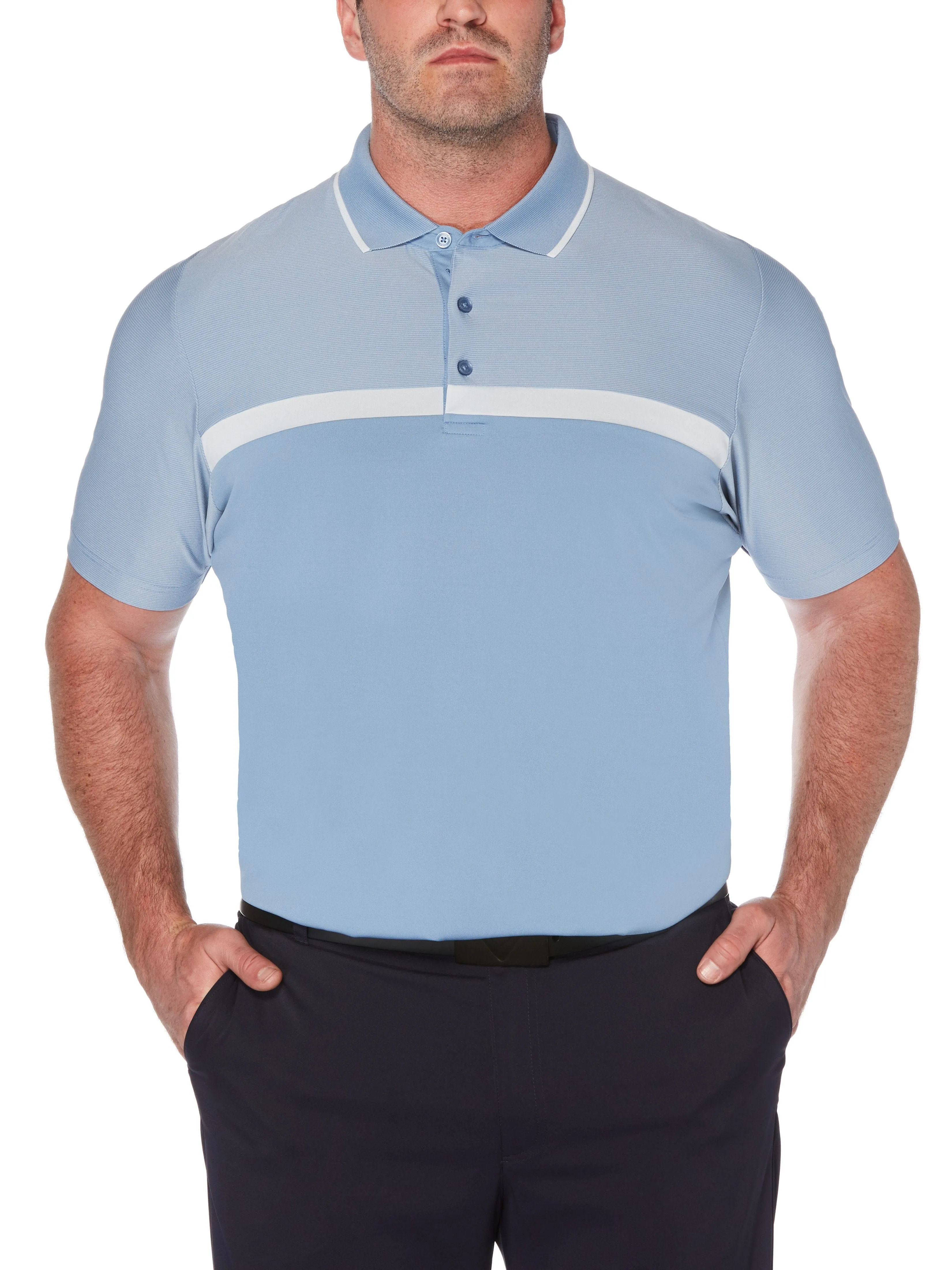Big & Tall Swing Tech™ Fineline Essential Polo