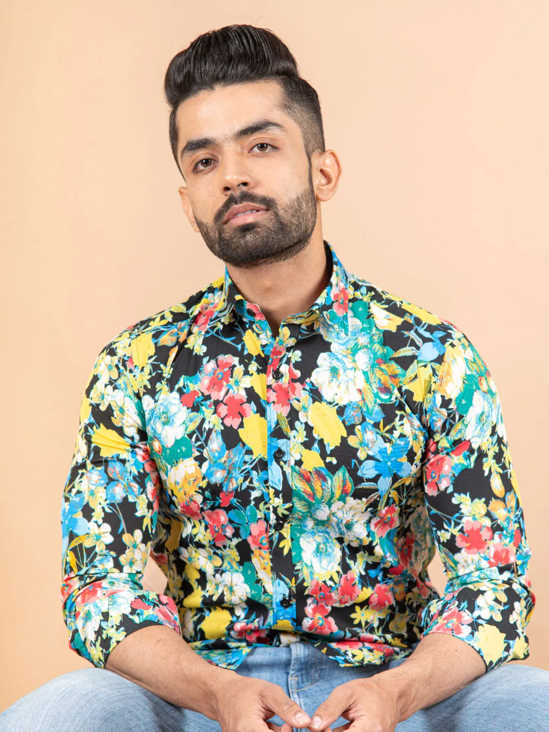 Bloom Printed Crepe Shirt