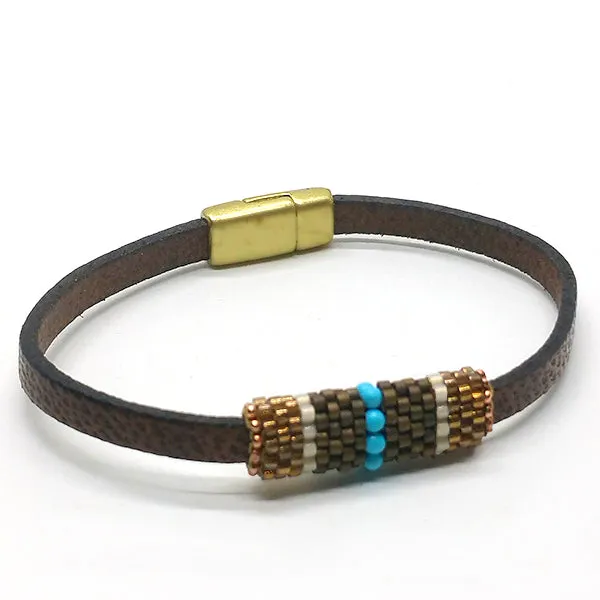 Boho Leather Bracelet