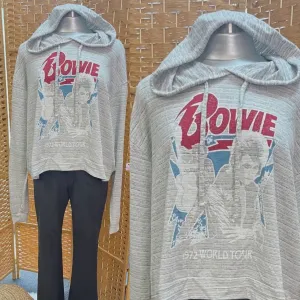 Bowie Burnout Hoodie - Gray