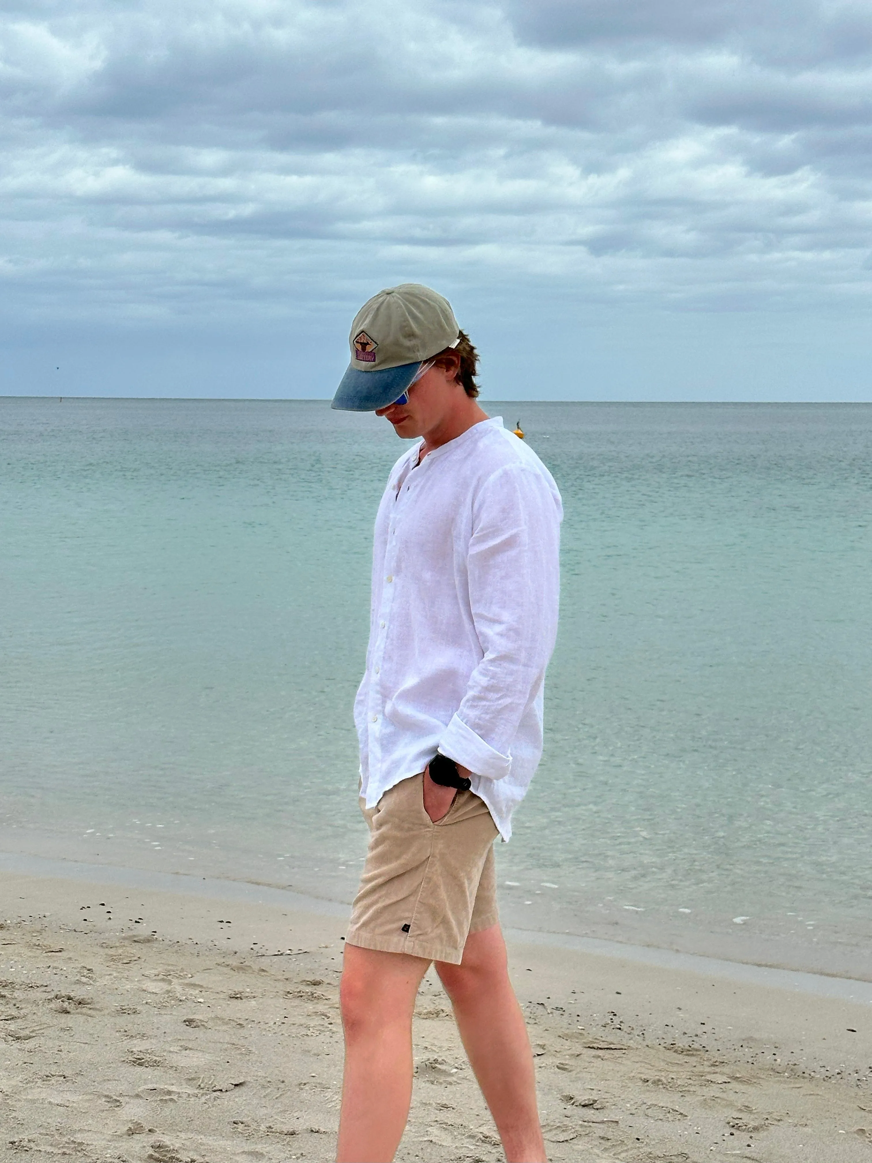Breakwater Men's Linen Shirt White