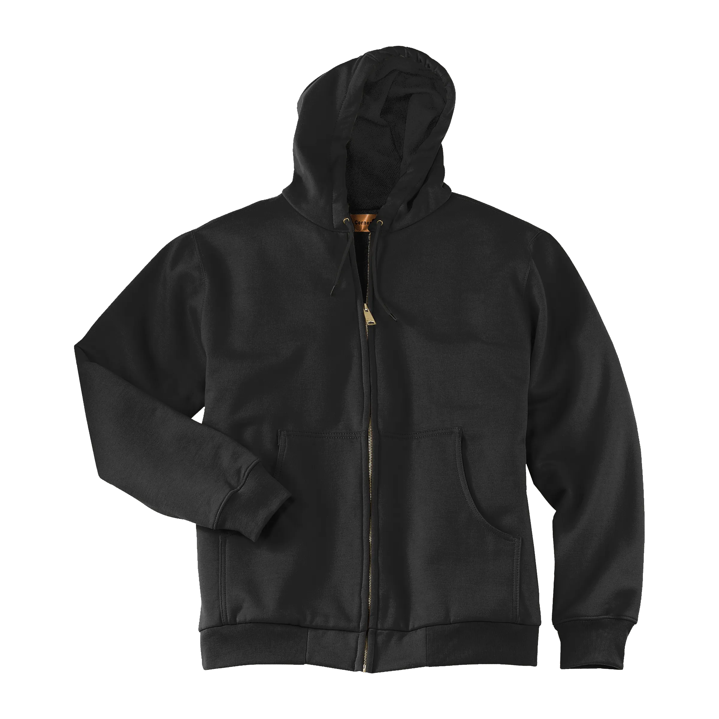 C1323M Mens Heavyweight Full-Zip Hooded Sweatshirt with Thermal Lining