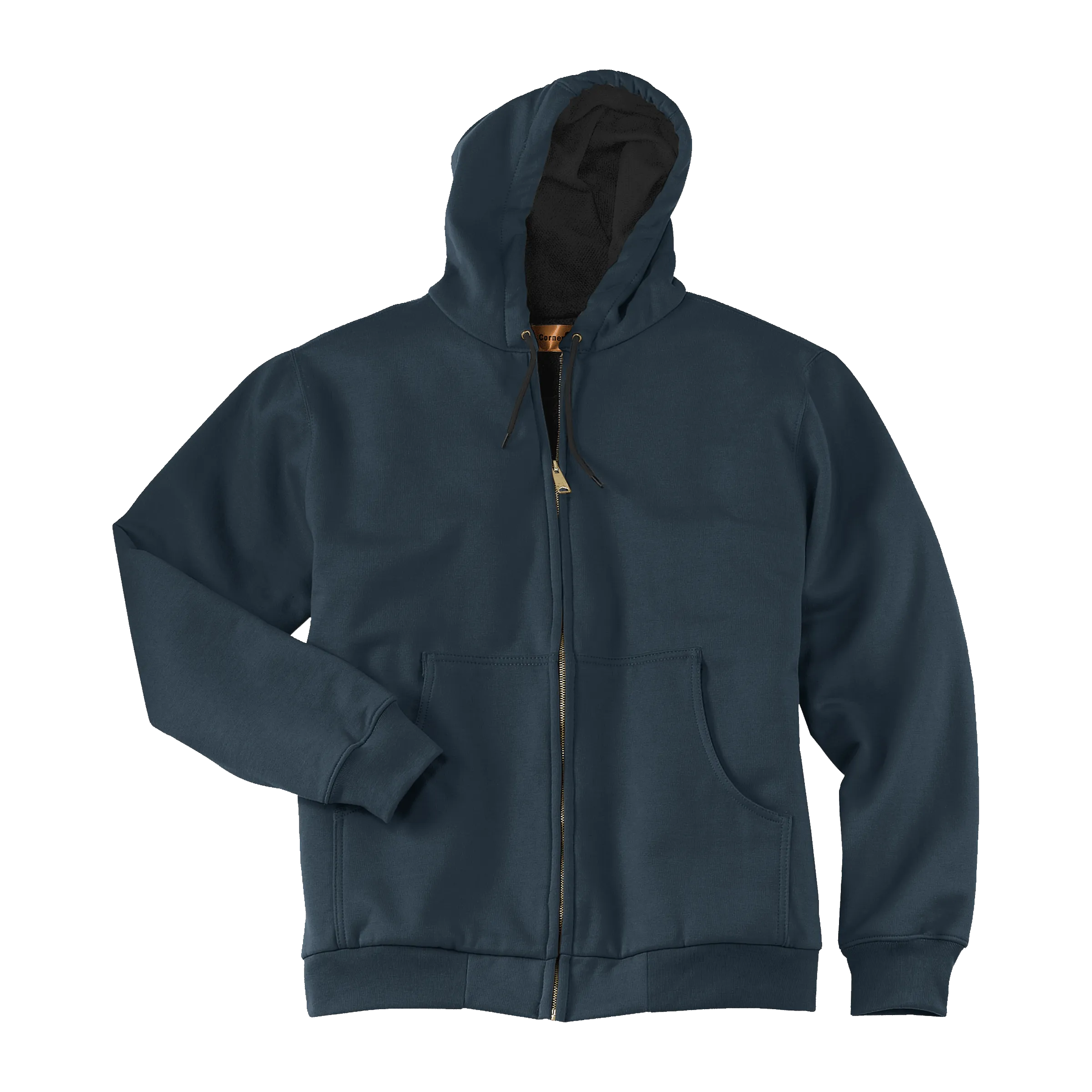 C1323M Mens Heavyweight Full-Zip Hooded Sweatshirt with Thermal Lining