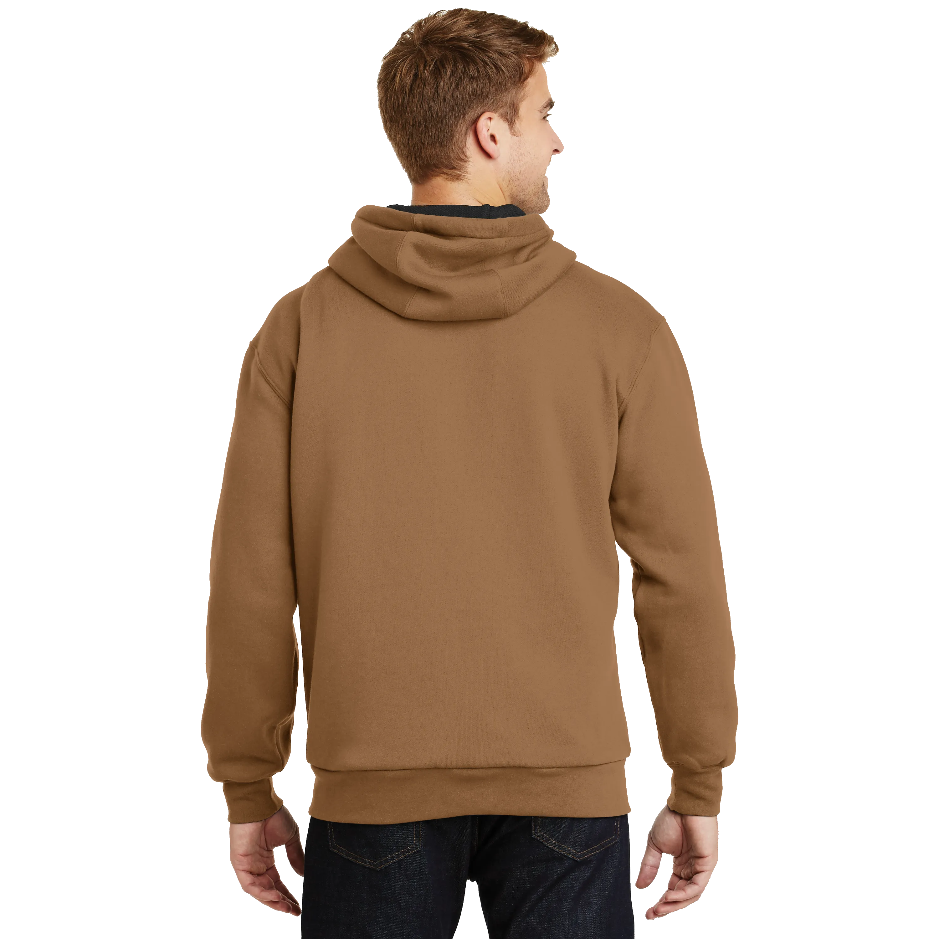 C1323M Mens Heavyweight Full-Zip Hooded Sweatshirt with Thermal Lining