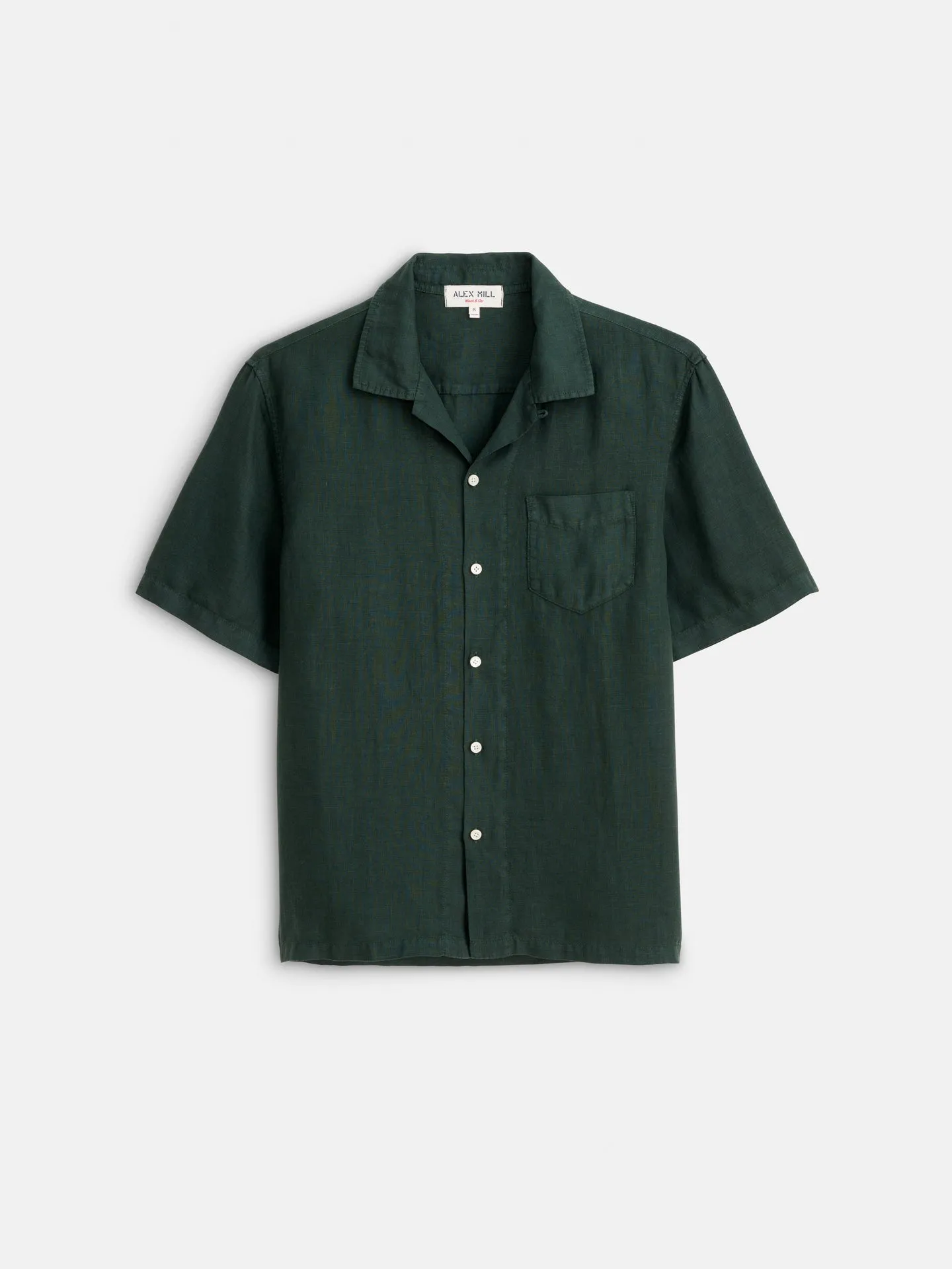 Camp Shirt in Linen - Pine Grove