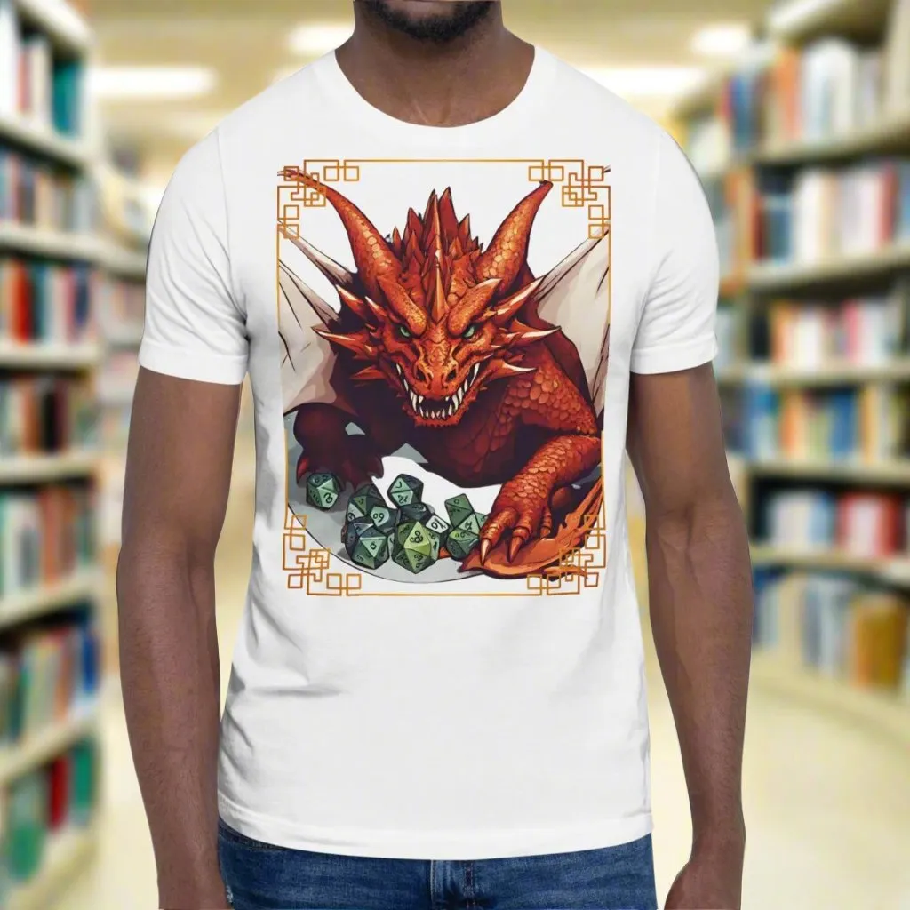 Dice Dragon D20 Men's T-Shirt