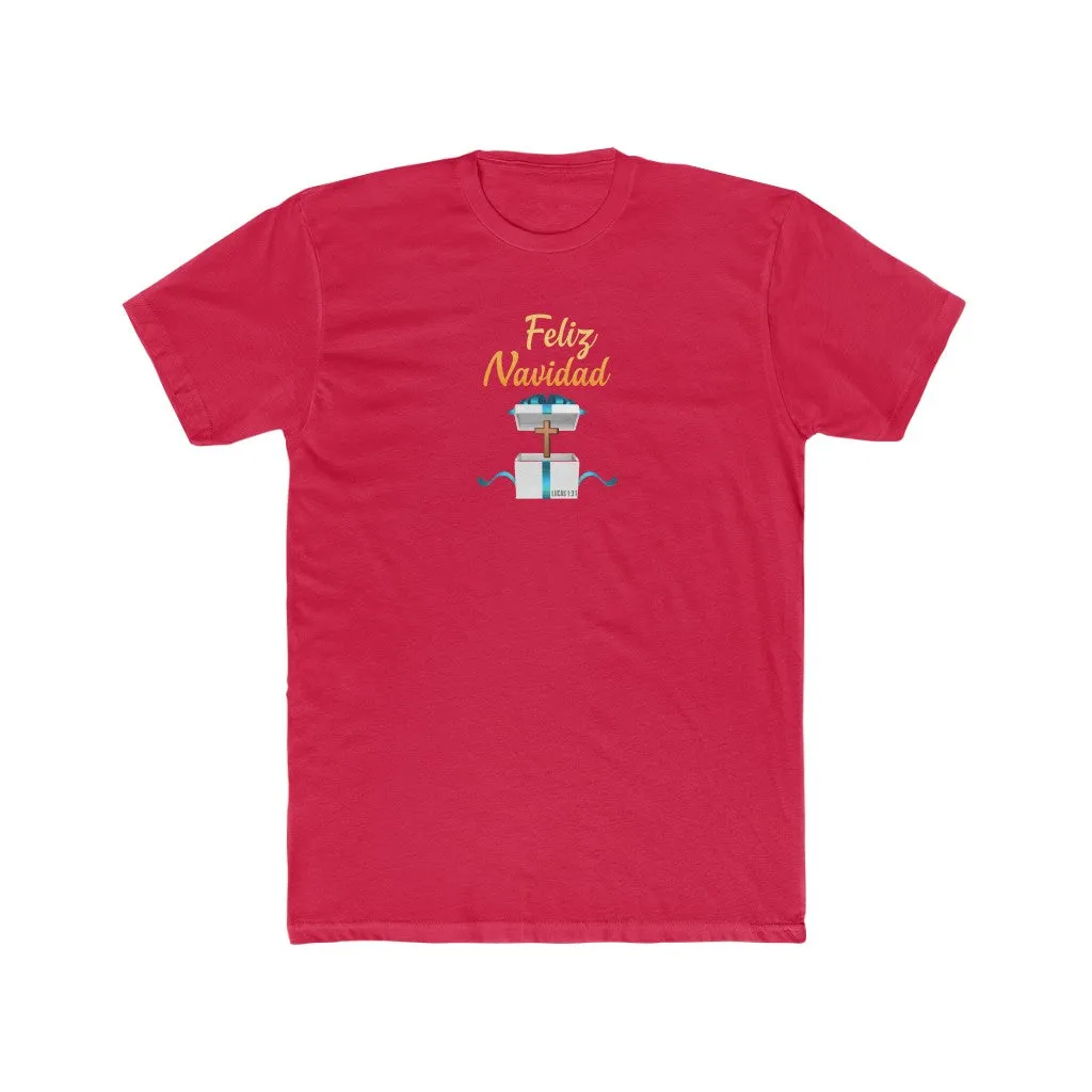Feliz Navidad Men's Cotton Crew Tee