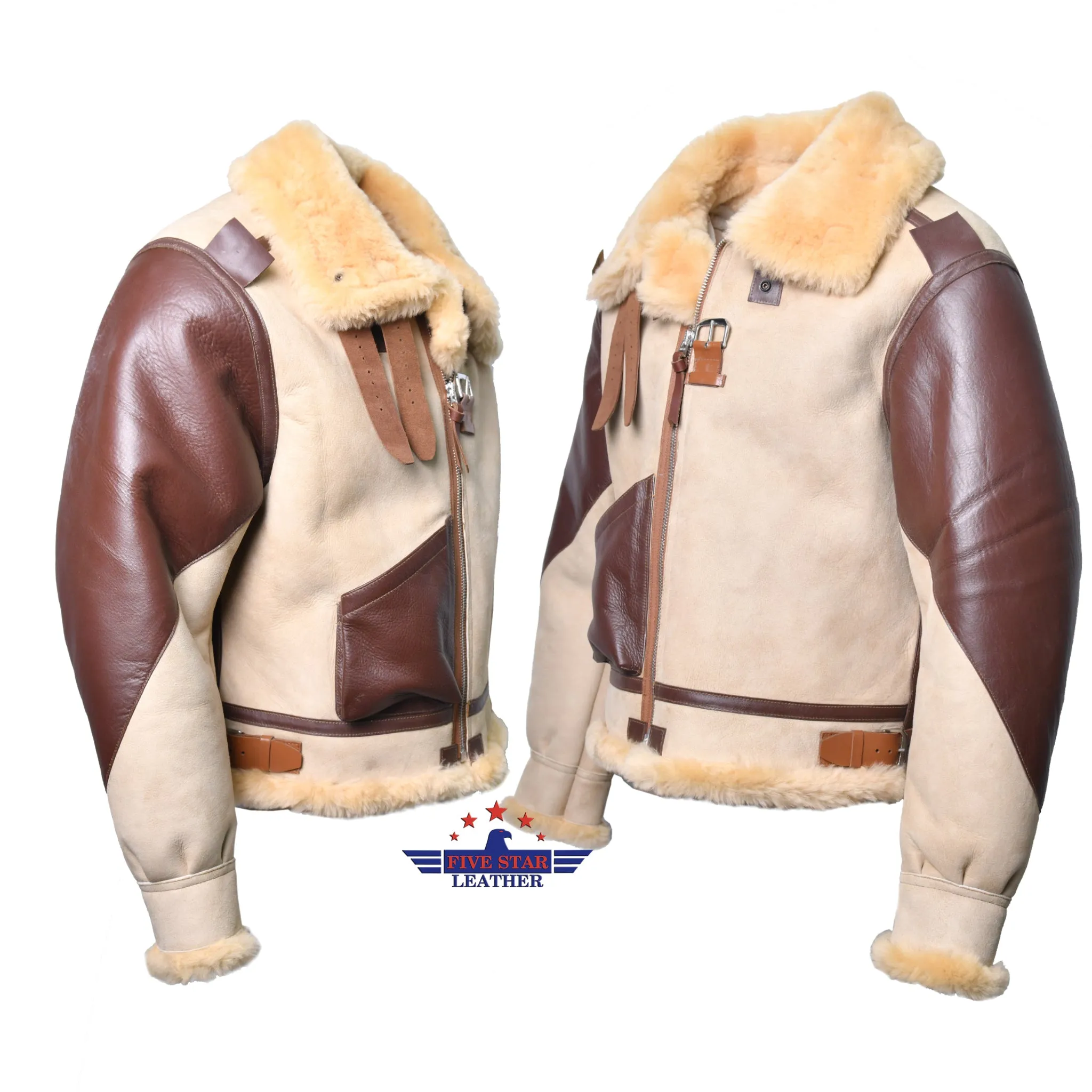 FiveStar leather Jacket Flying Type B-3 Un-Coated 1937 Version