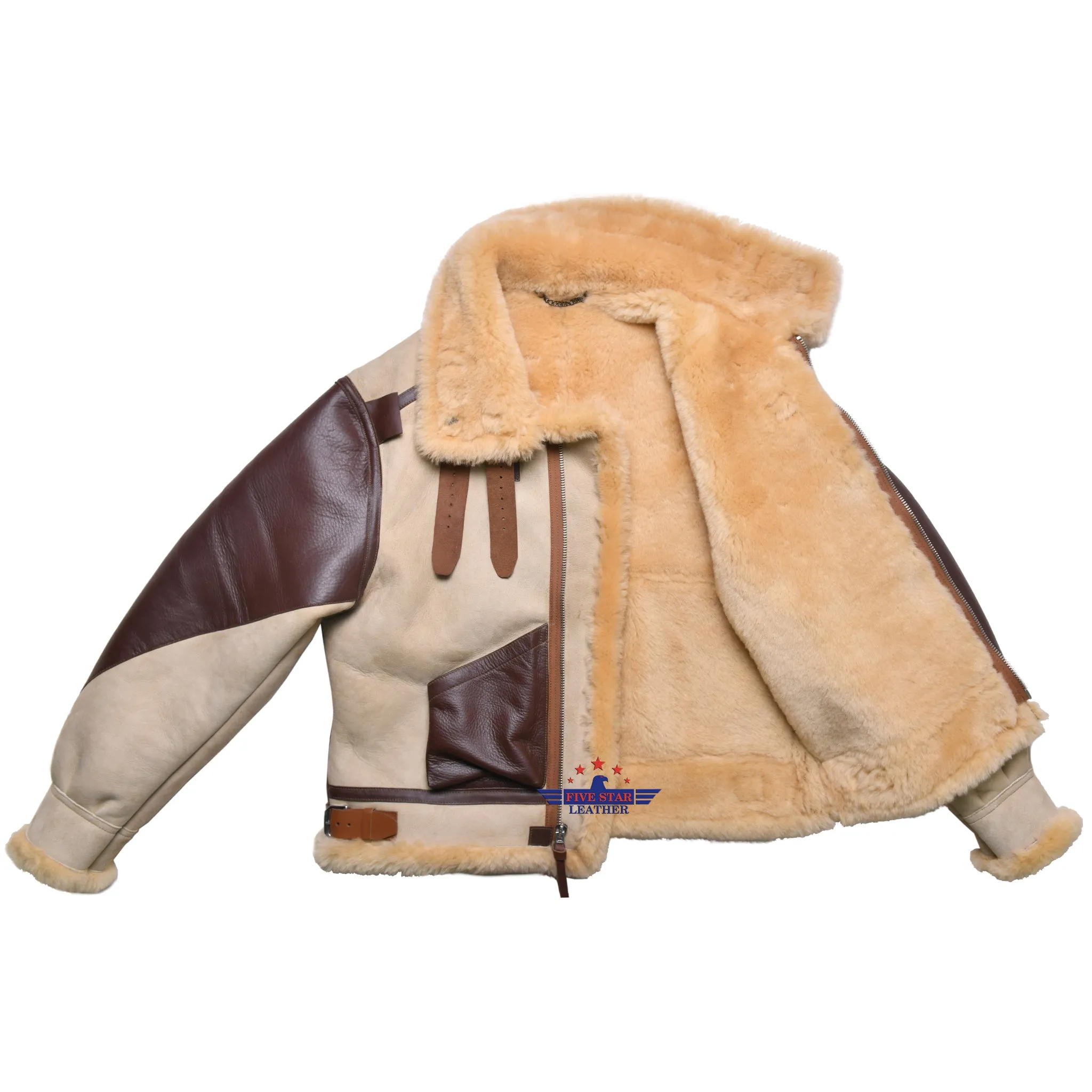 FiveStar leather Jacket Flying Type B-3 Un-Coated 1937 Version