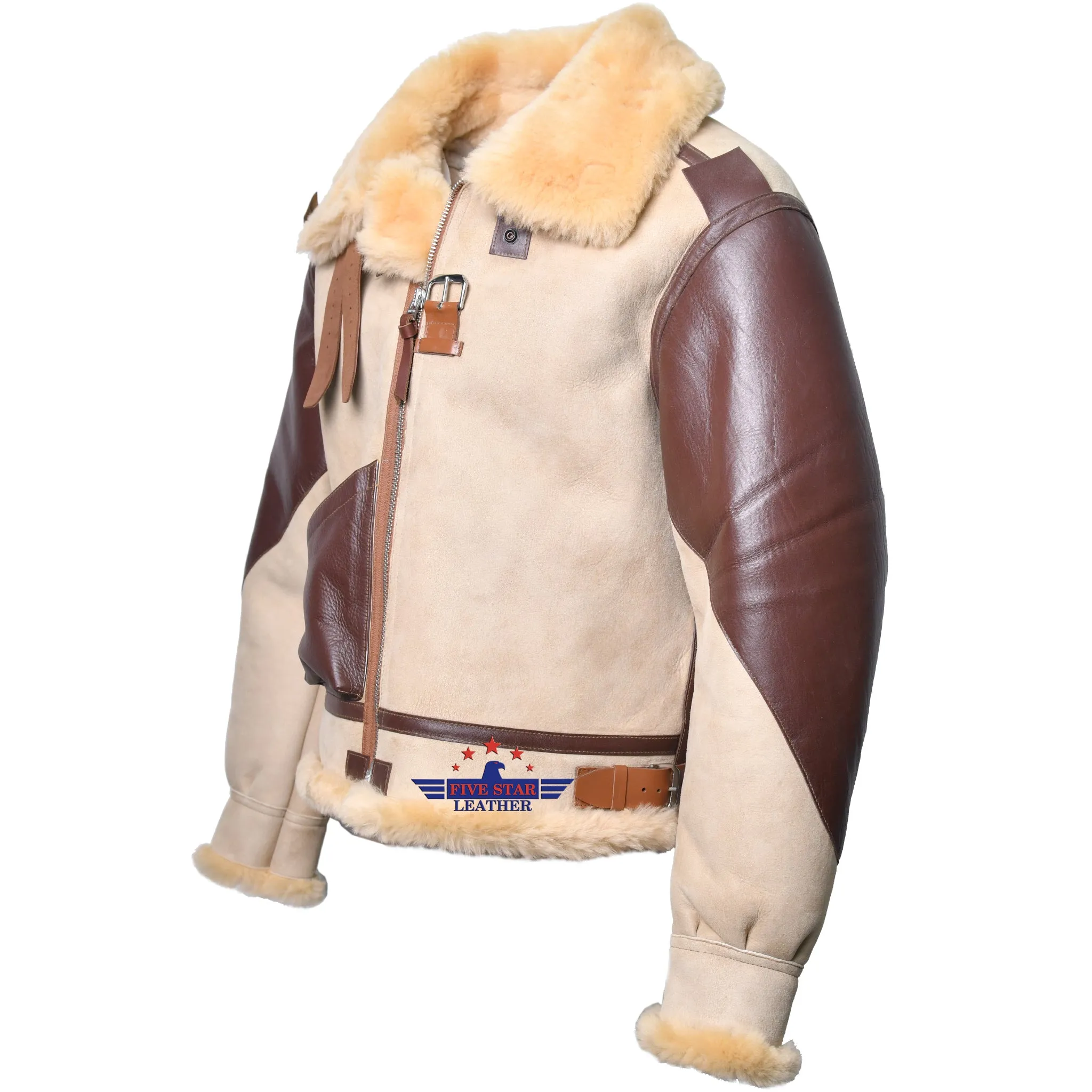 FiveStar leather Jacket Flying Type B-3 Un-Coated 1937 Version