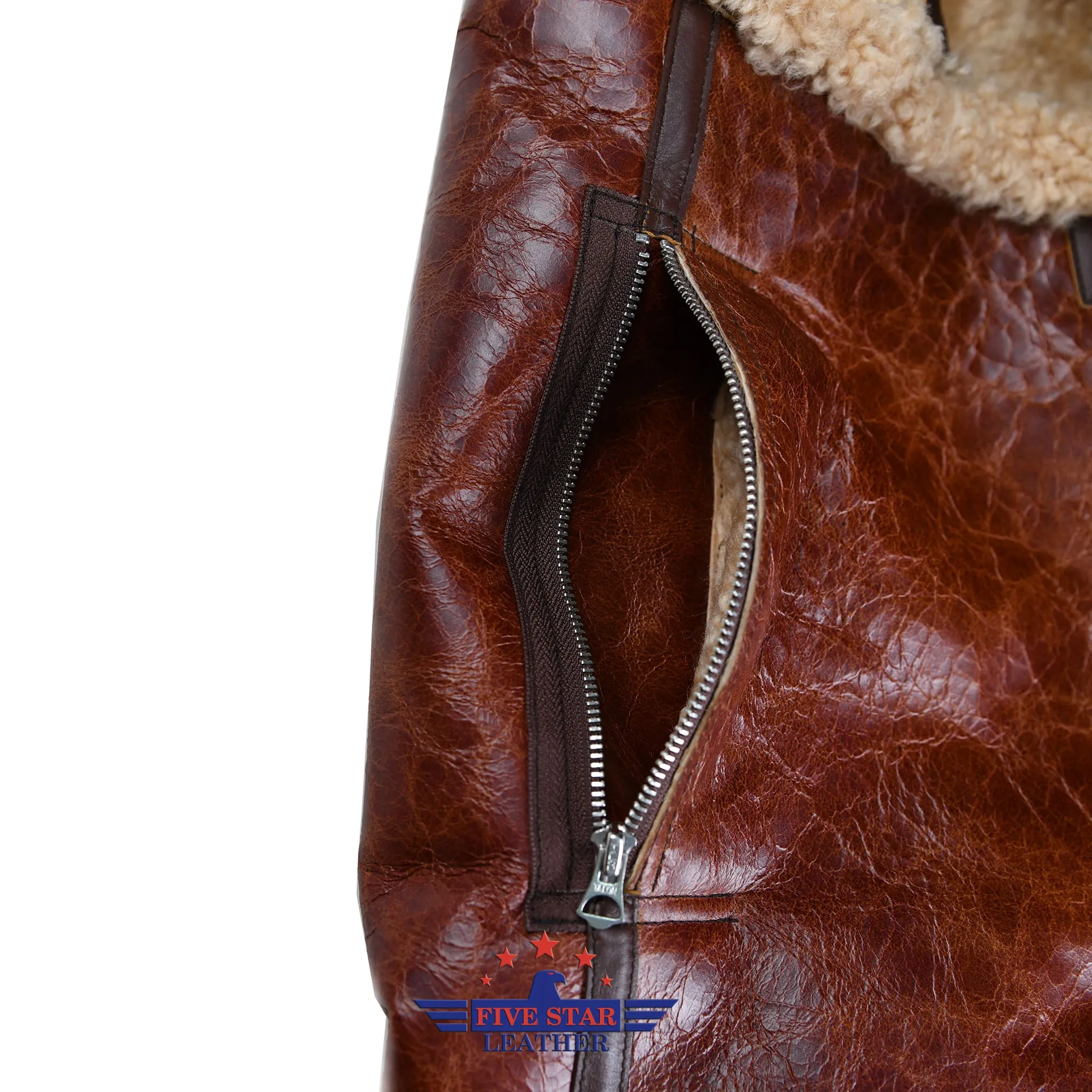 FiveStar Leather Repro WWII USAAF Type A-3 Winter Reddish Brown Flying Trousers