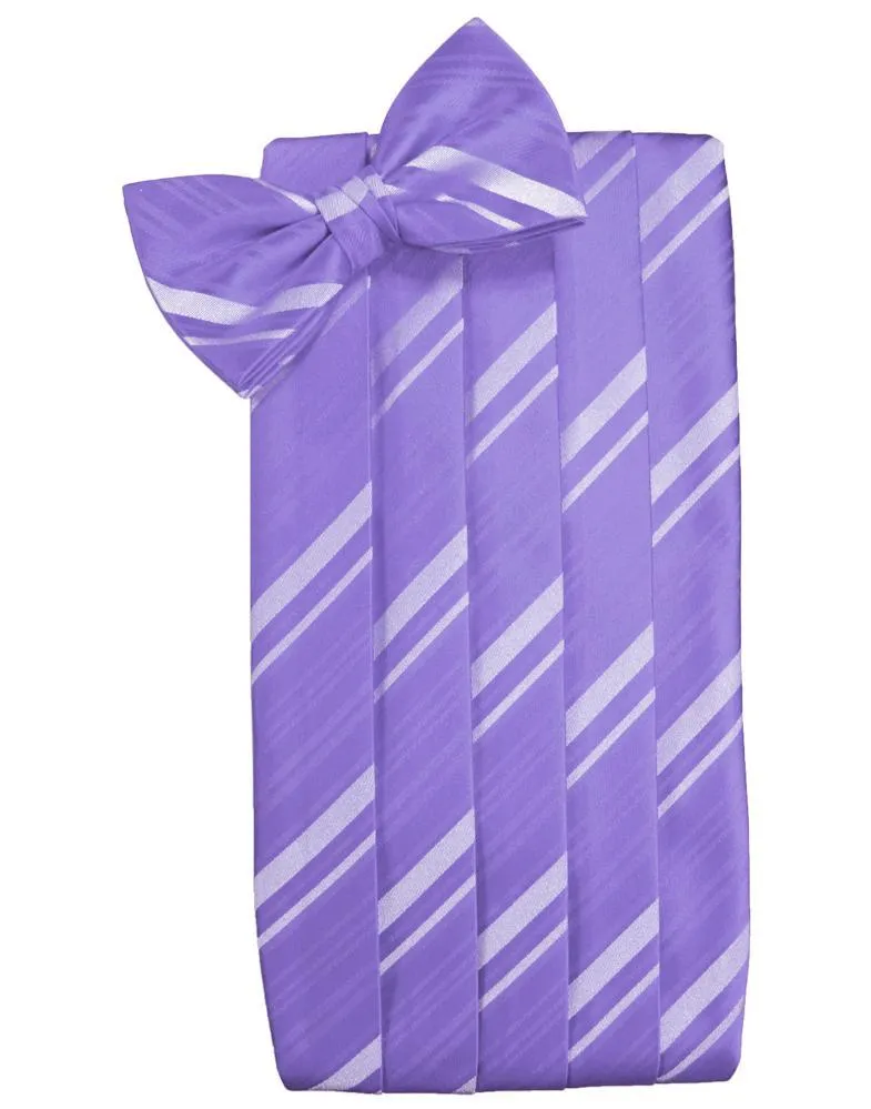 Freesia Striped Satin Cummerbund