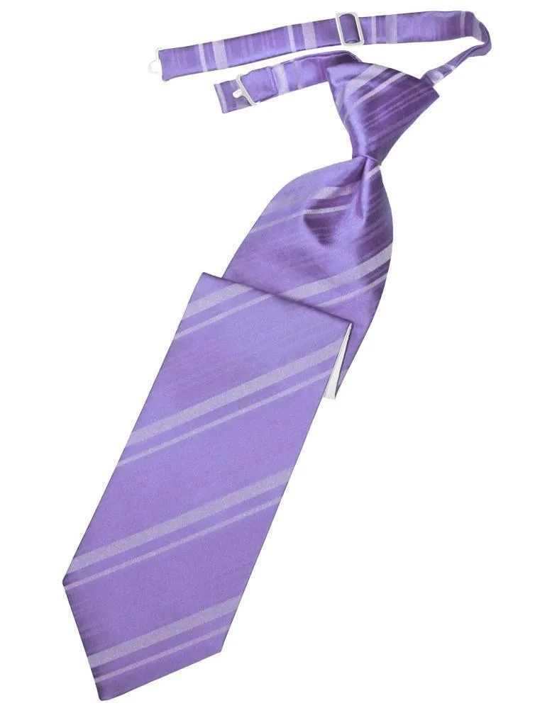 Freesia Striped Satin Necktie